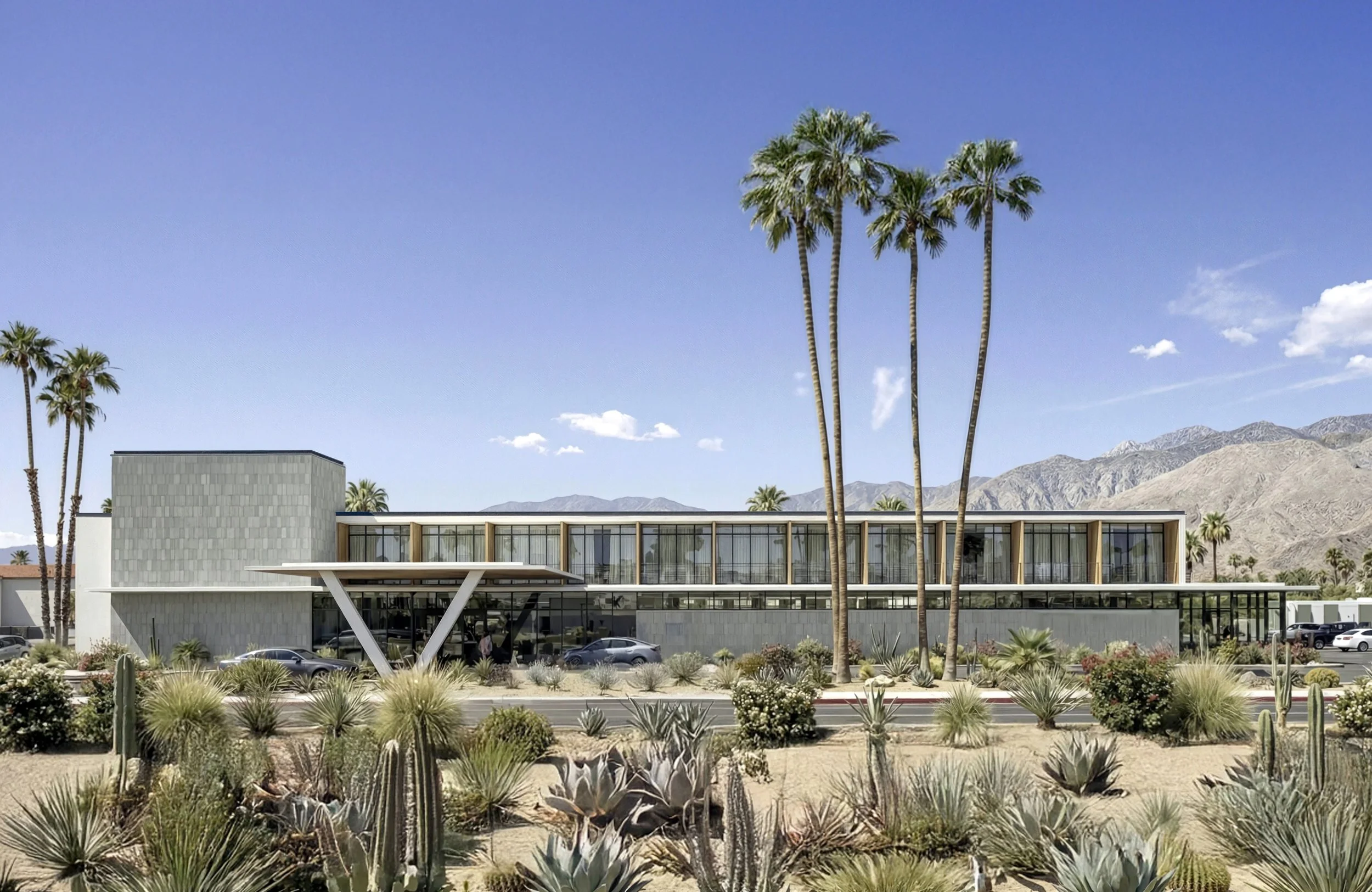 Modernist Hotel in the Desert