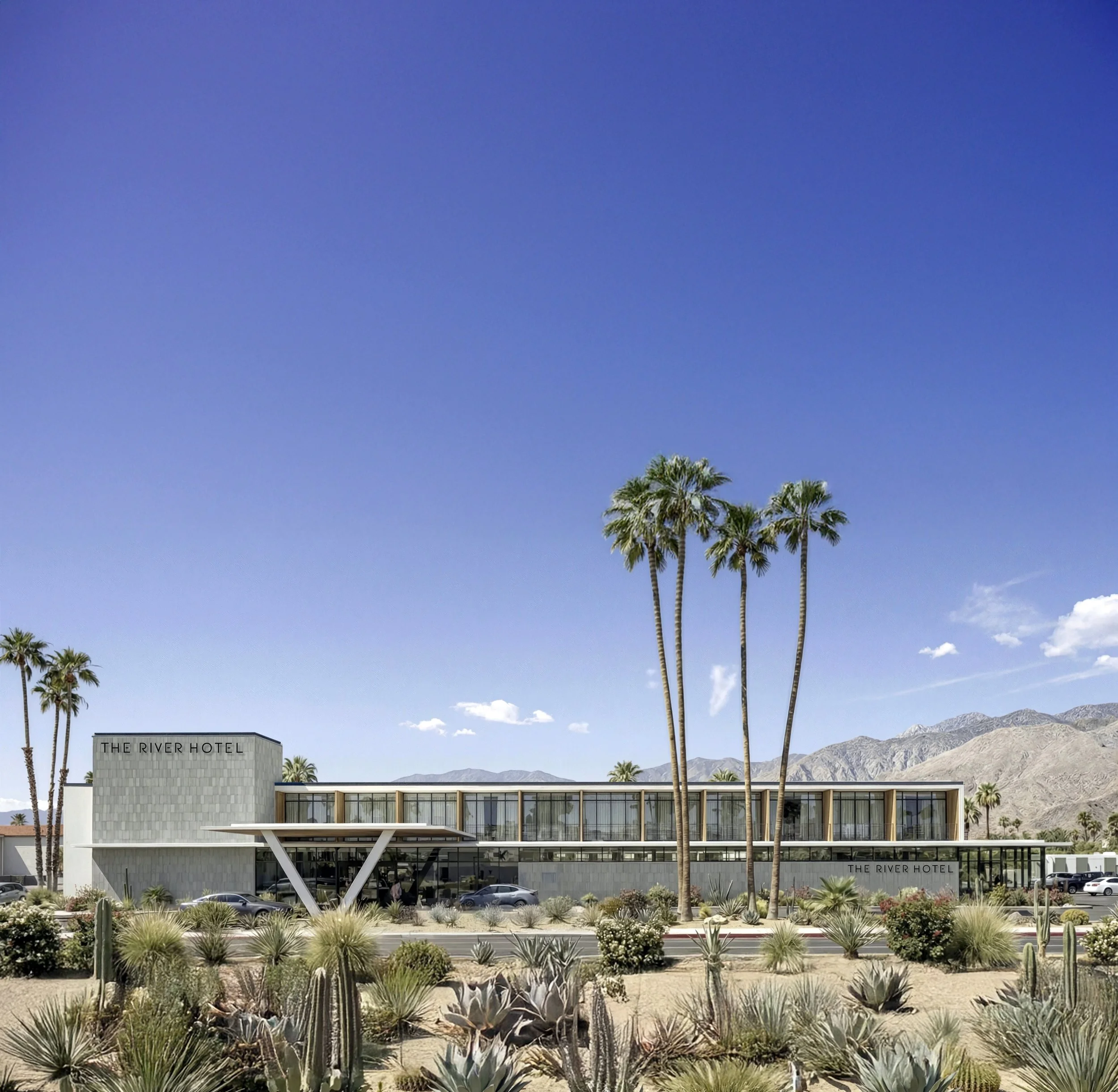 Modernist Hotel in the Desert