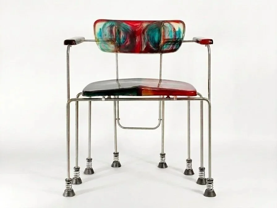 Gaetano Pesce, “Broadway” 8 Leg Armchair (Pair), 1990