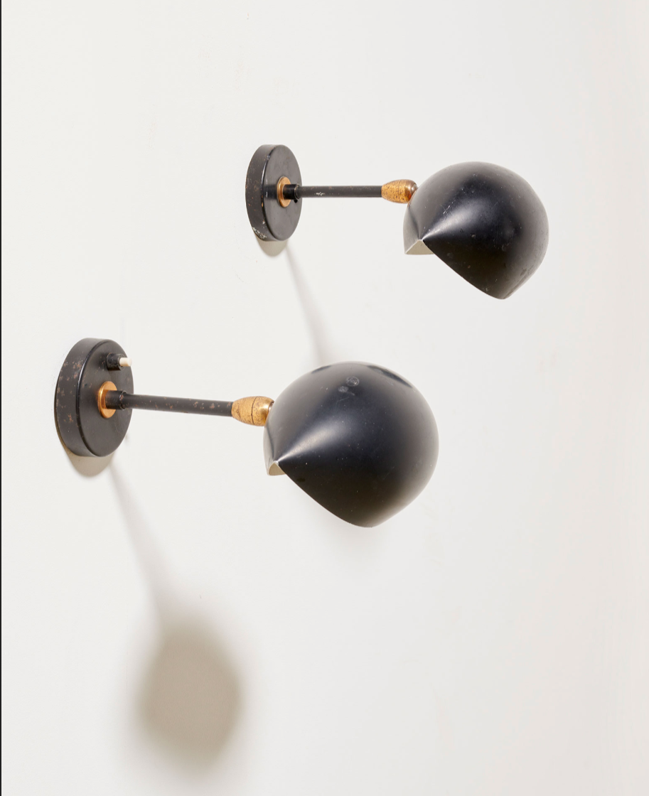 Serge Mouille, "Oeil" Sconce (Pair), 1955