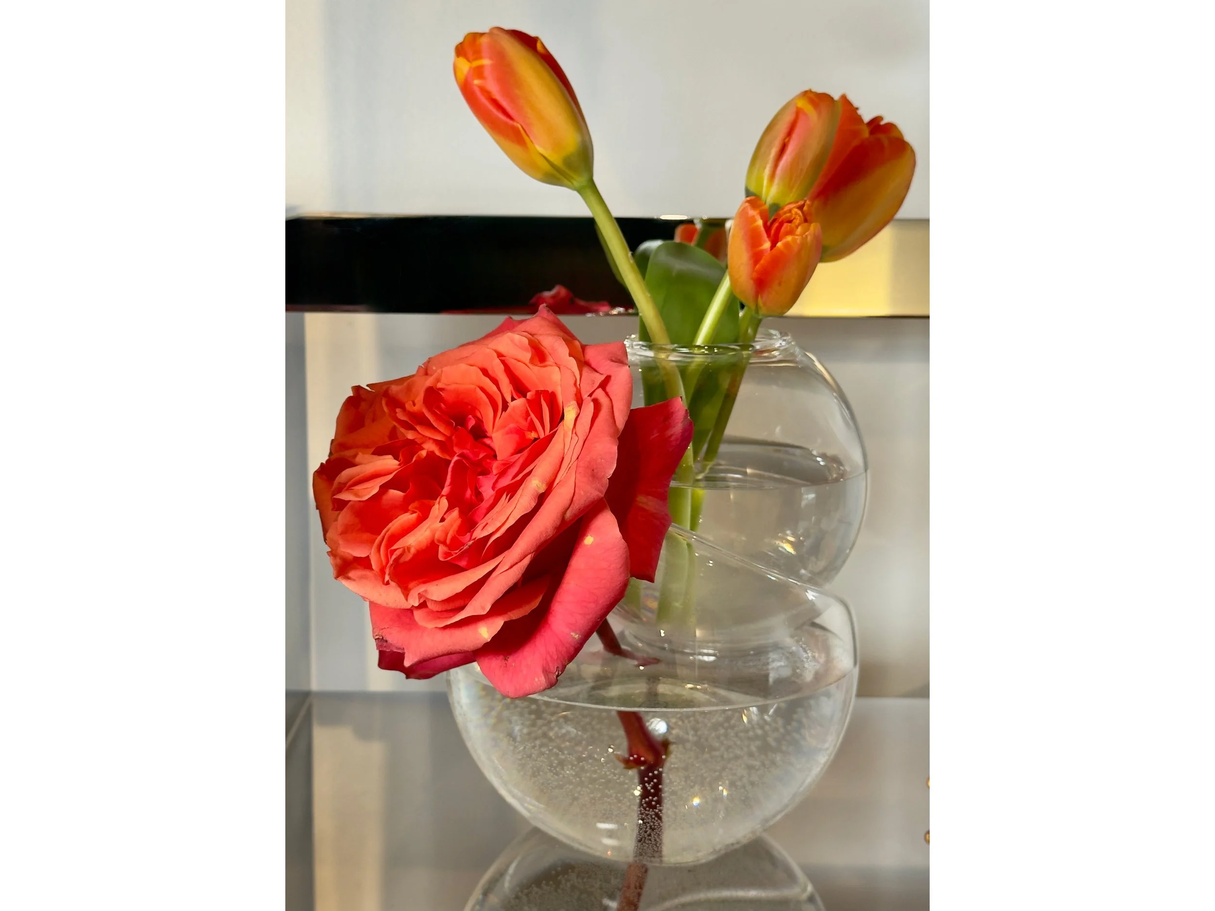 Laurence Brabant for Alain Villechange “Inseparables” Glass vase