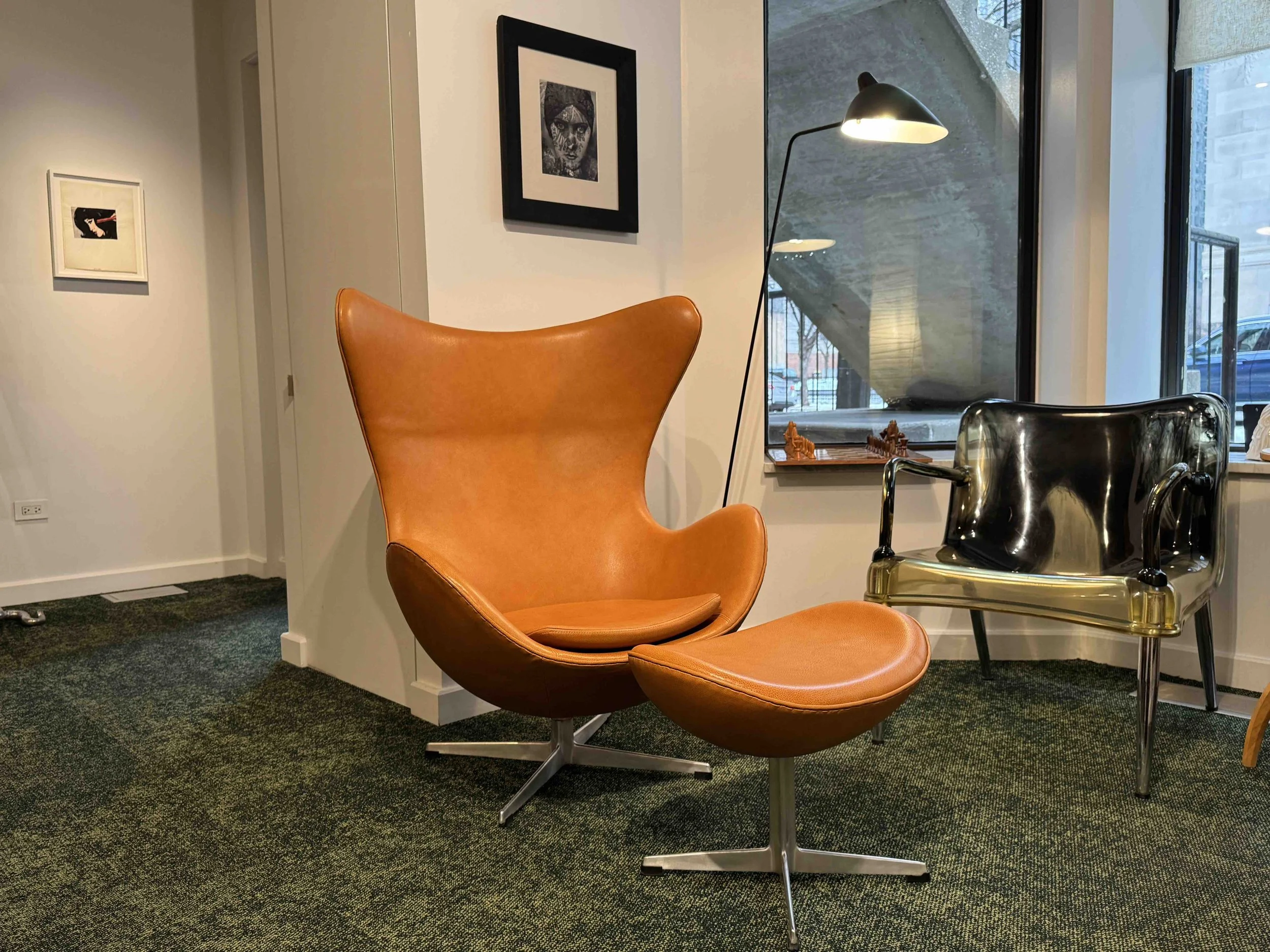 Arne Jacobsen, Egg Chair & Ottoman, 1958