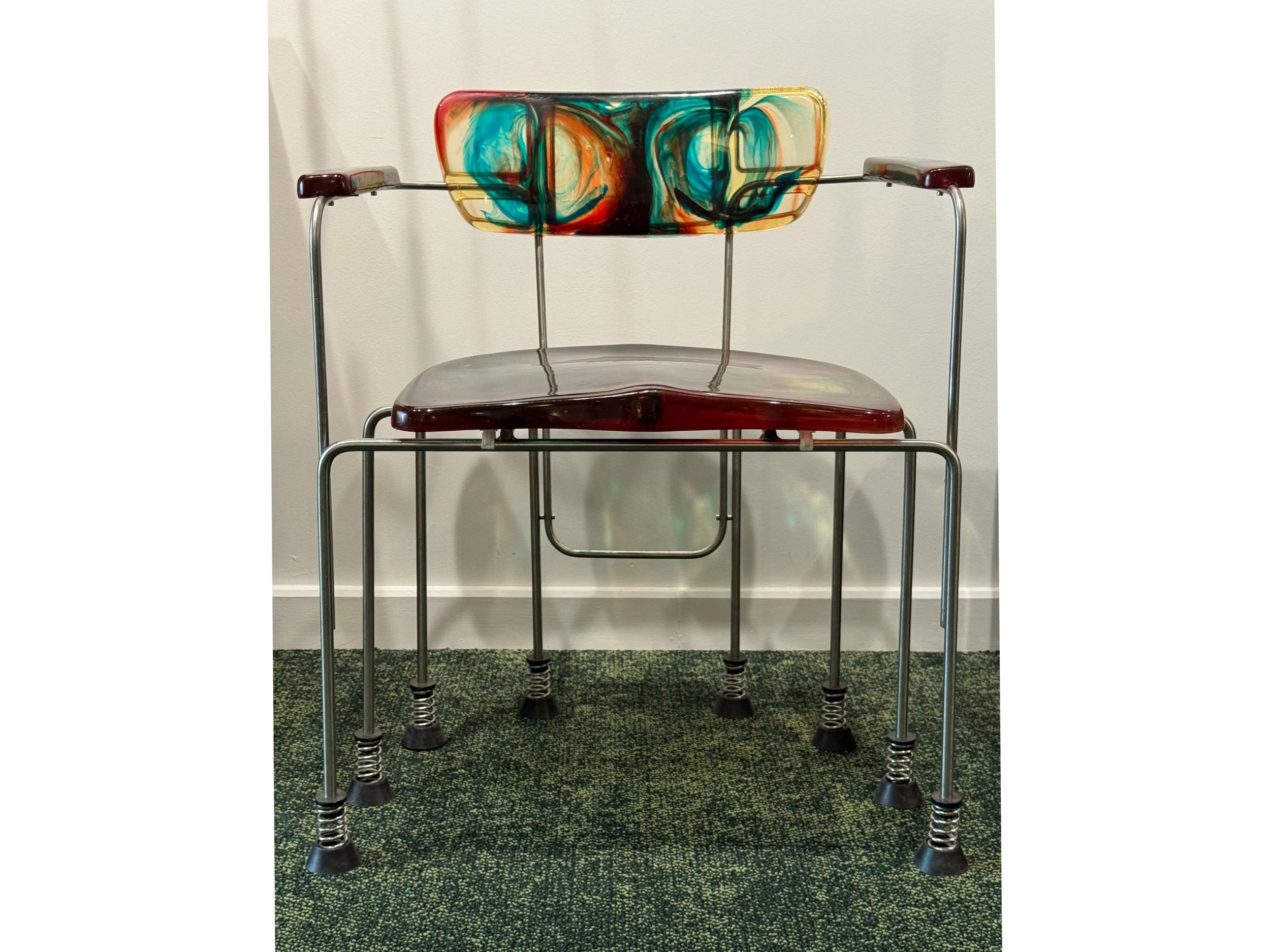 Gaetano Pesce, “Broadway” armchair (pair) 8 leg, 1990