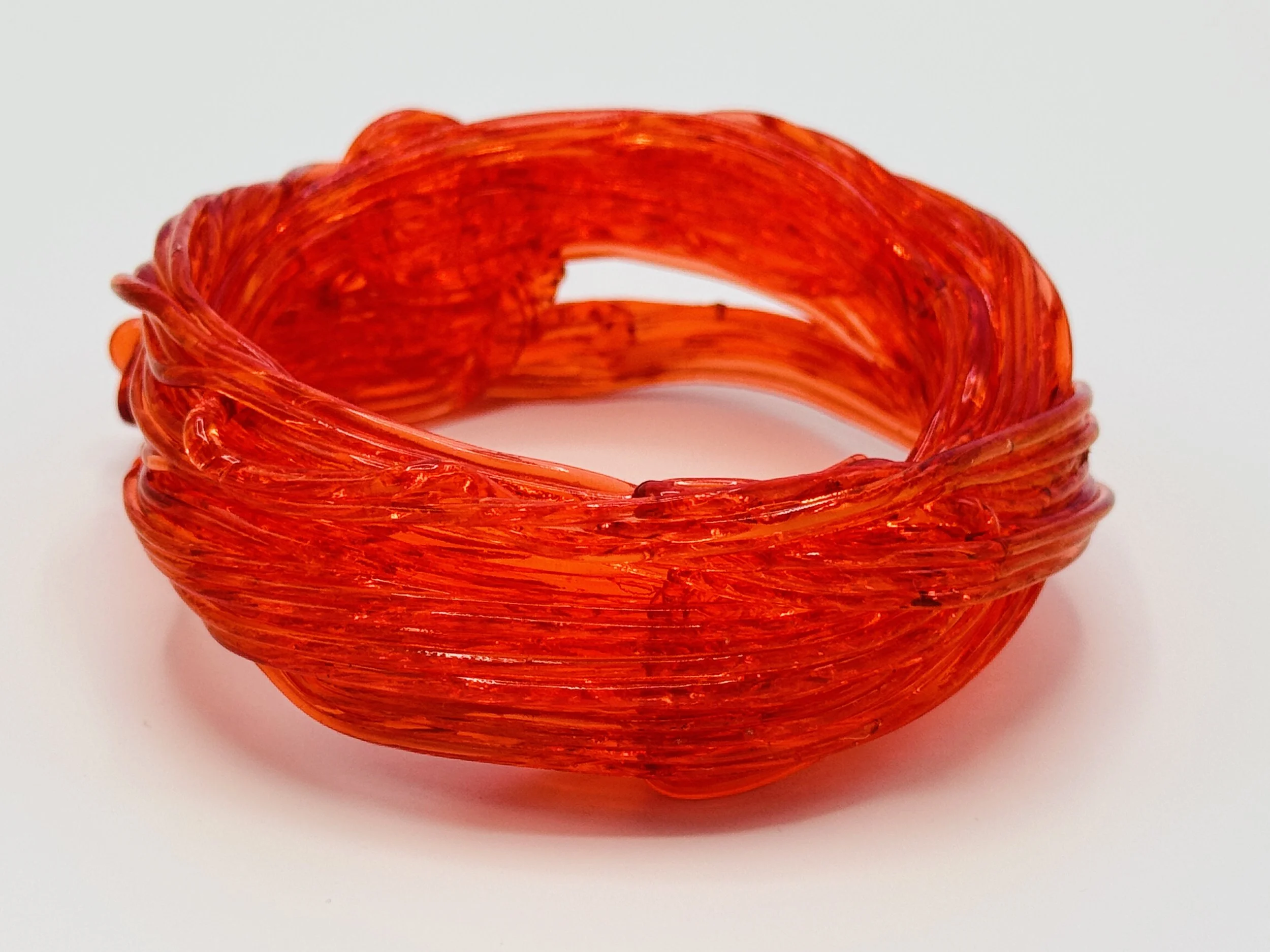 Spaghetti Bracelet - Clear Orange