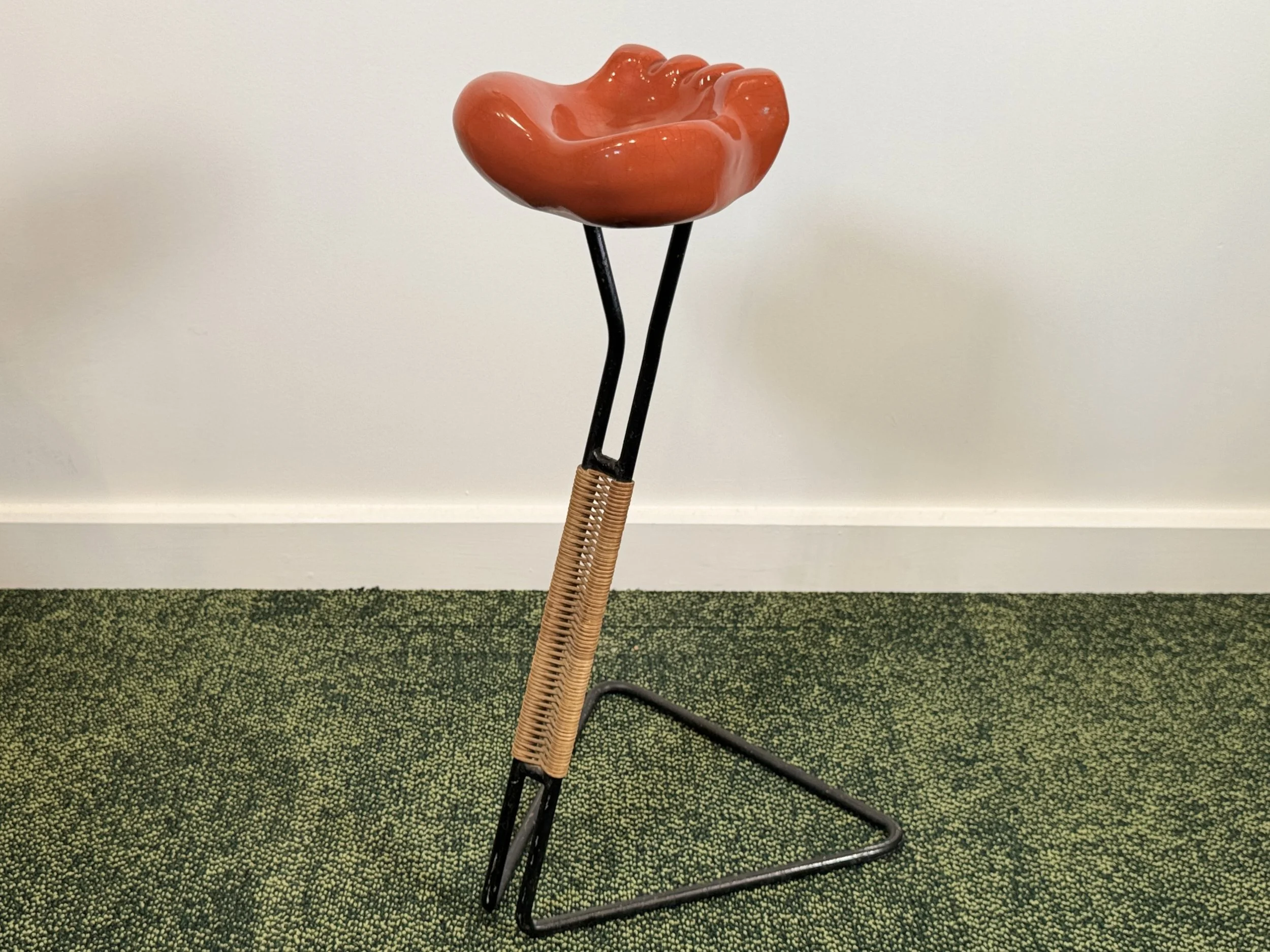 Georges Jouve, “Patte d’ours” Ashtray and Stand, 1955 