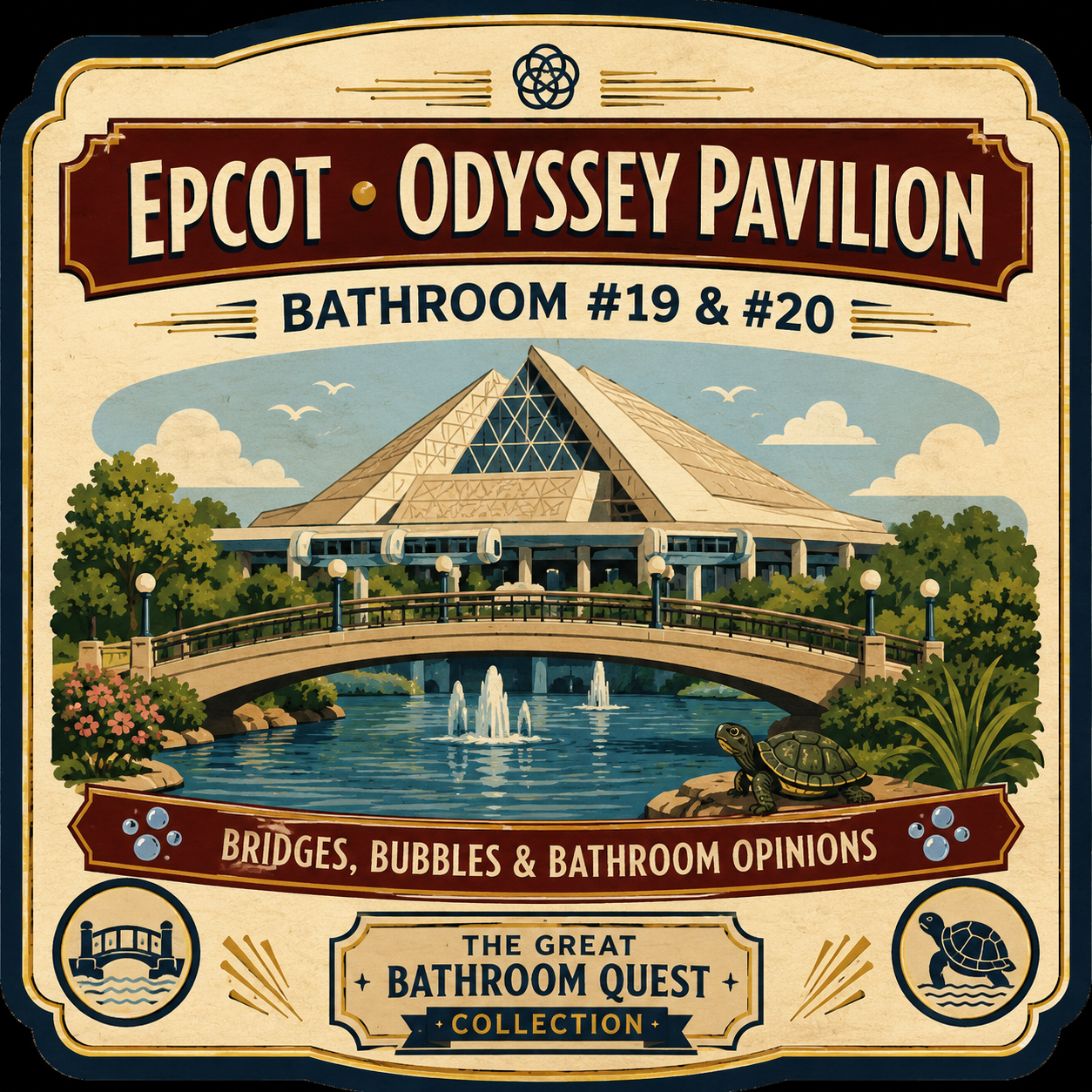 Bathroom #19 and #20: The Odyssey Pavilion Bathroom Situation