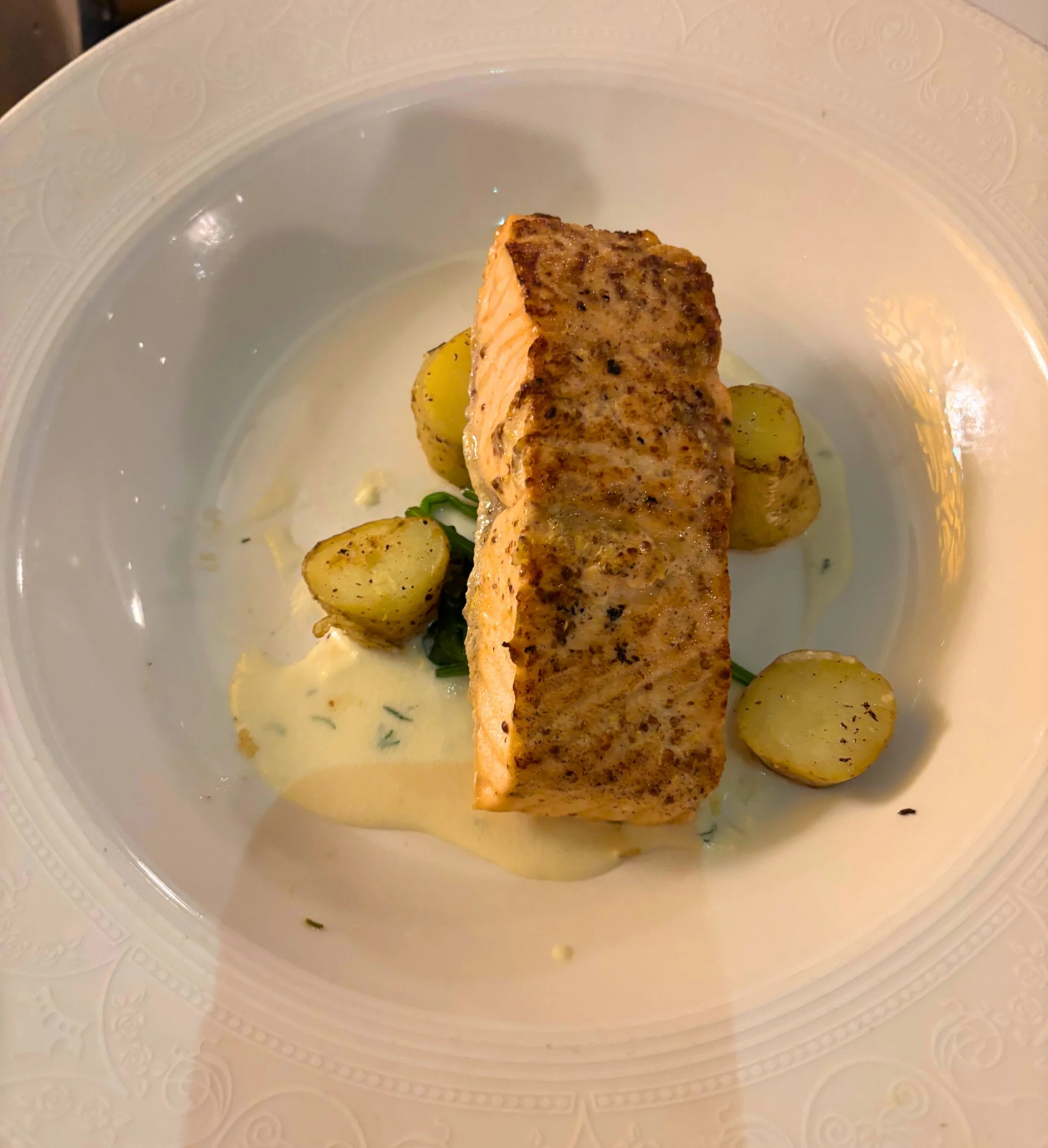 Anna's Honey Mustard- marinated Salmon