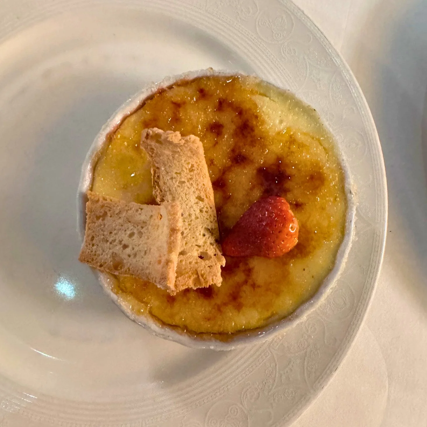 Raspberry- Vanilla Creme Brulee