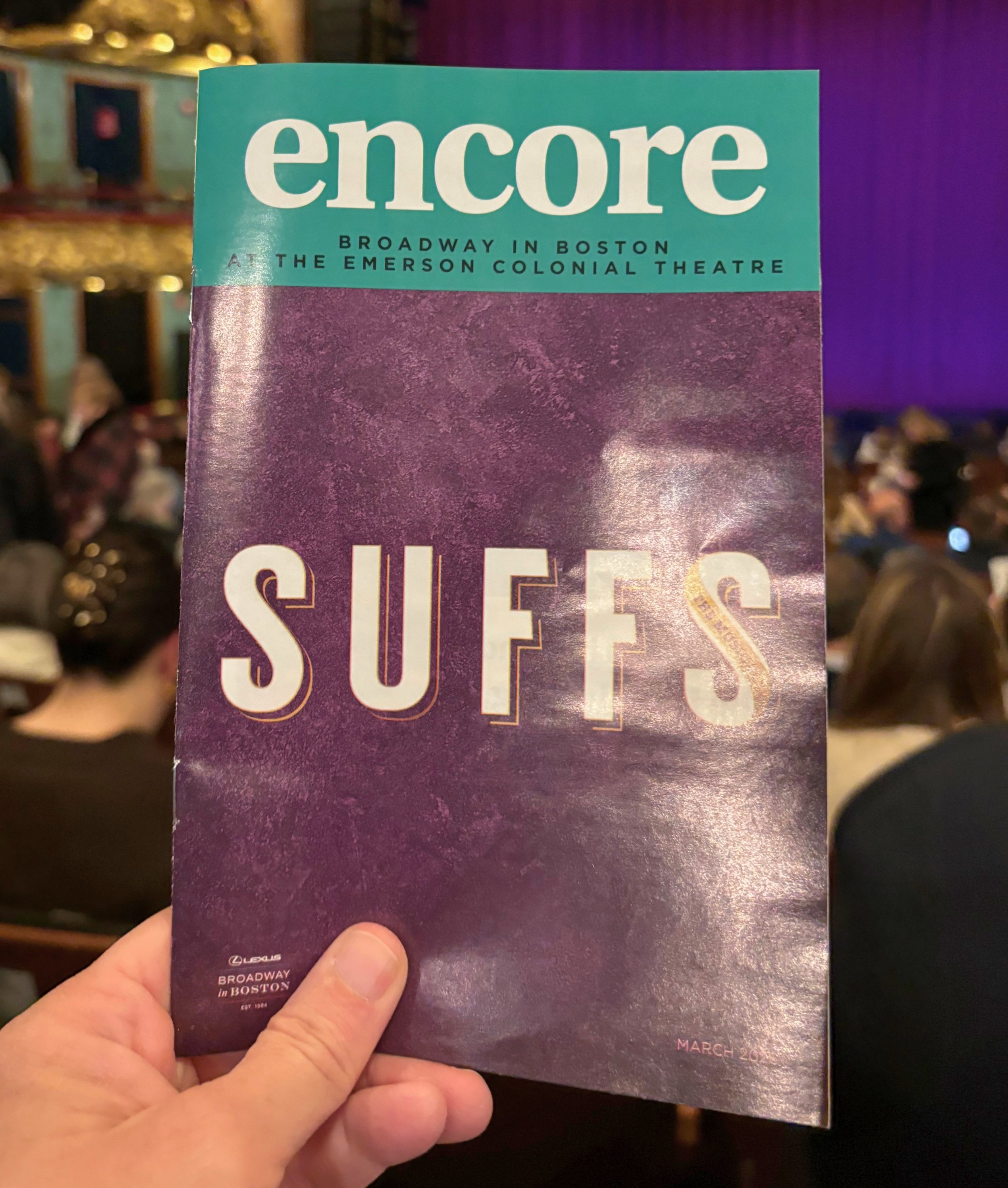 Emerson Colonial Theatre interior Boston Suffs musical venue