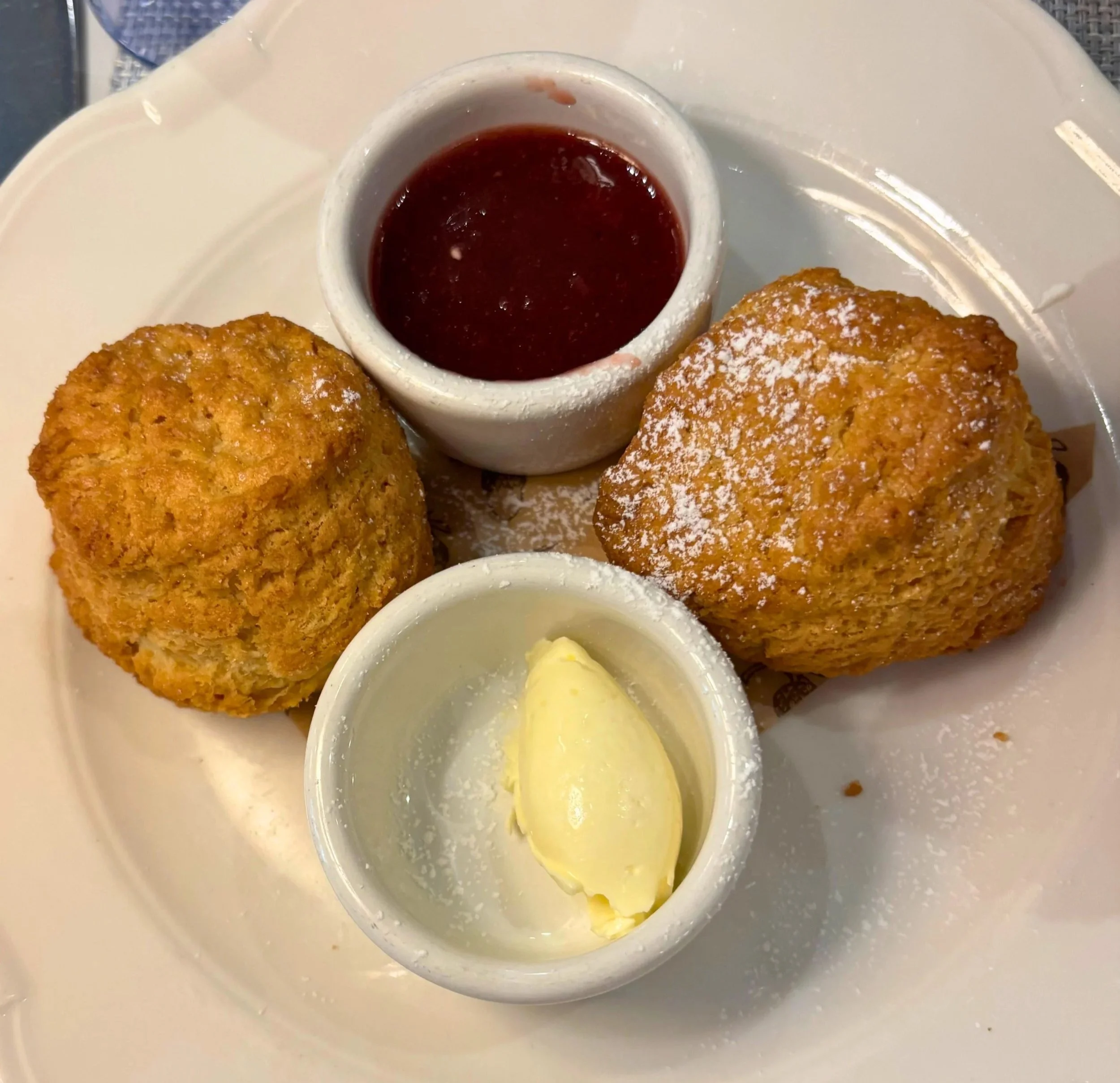Tea service scones clotted cream Beacon Hill Cafe Boston