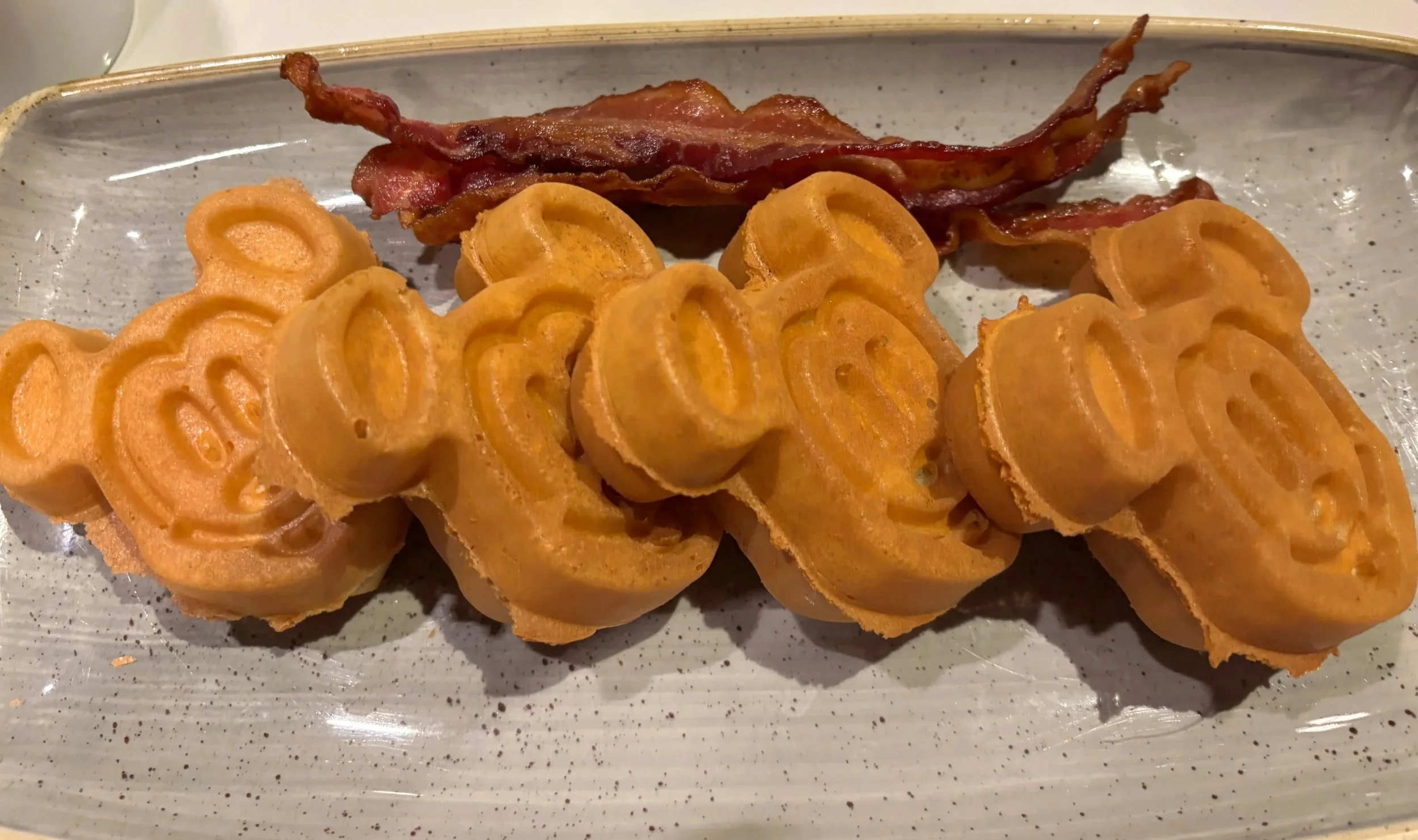 Mickey waffles from Steakhouse 71.