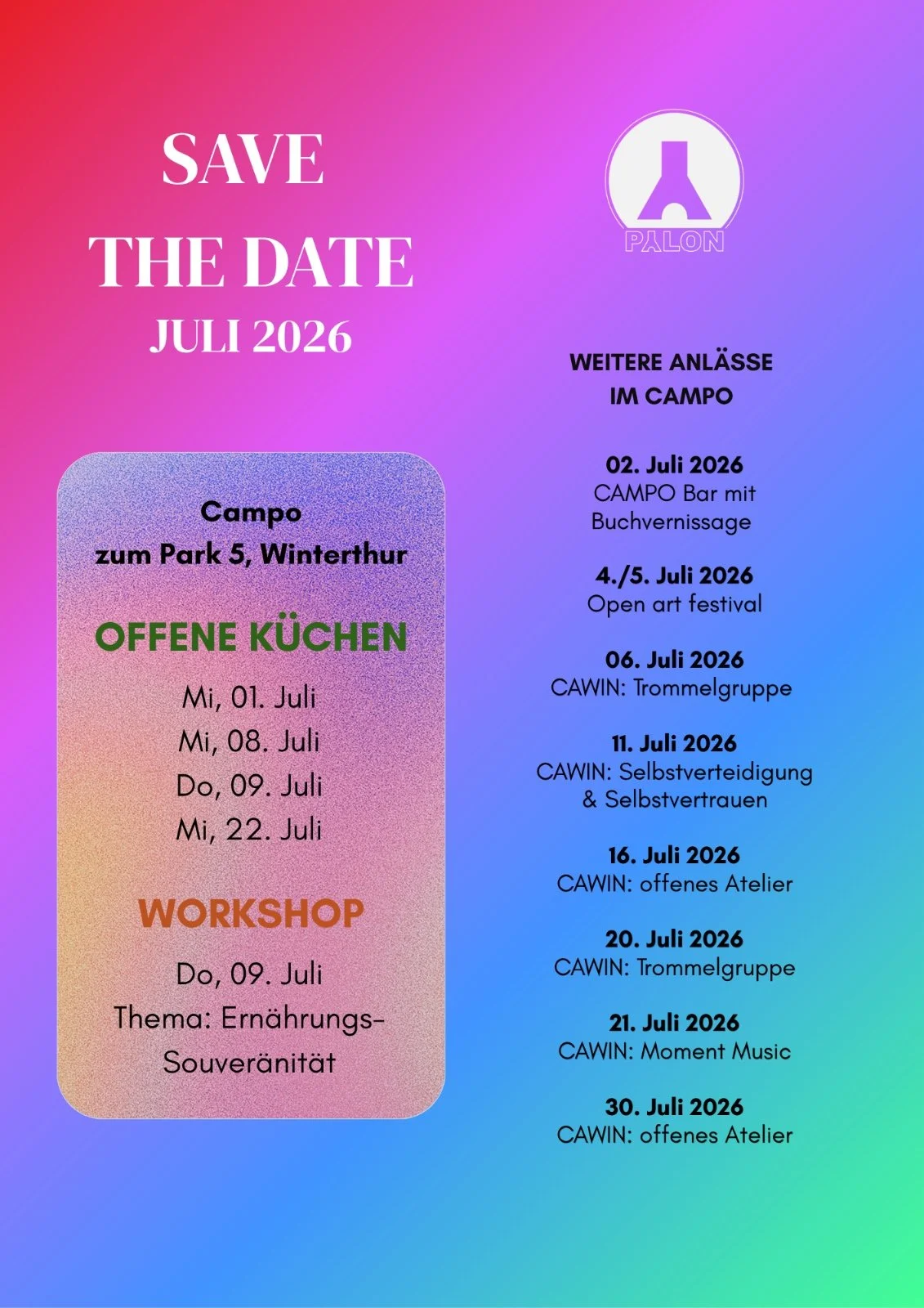 SAVE THE DATE (Juli)