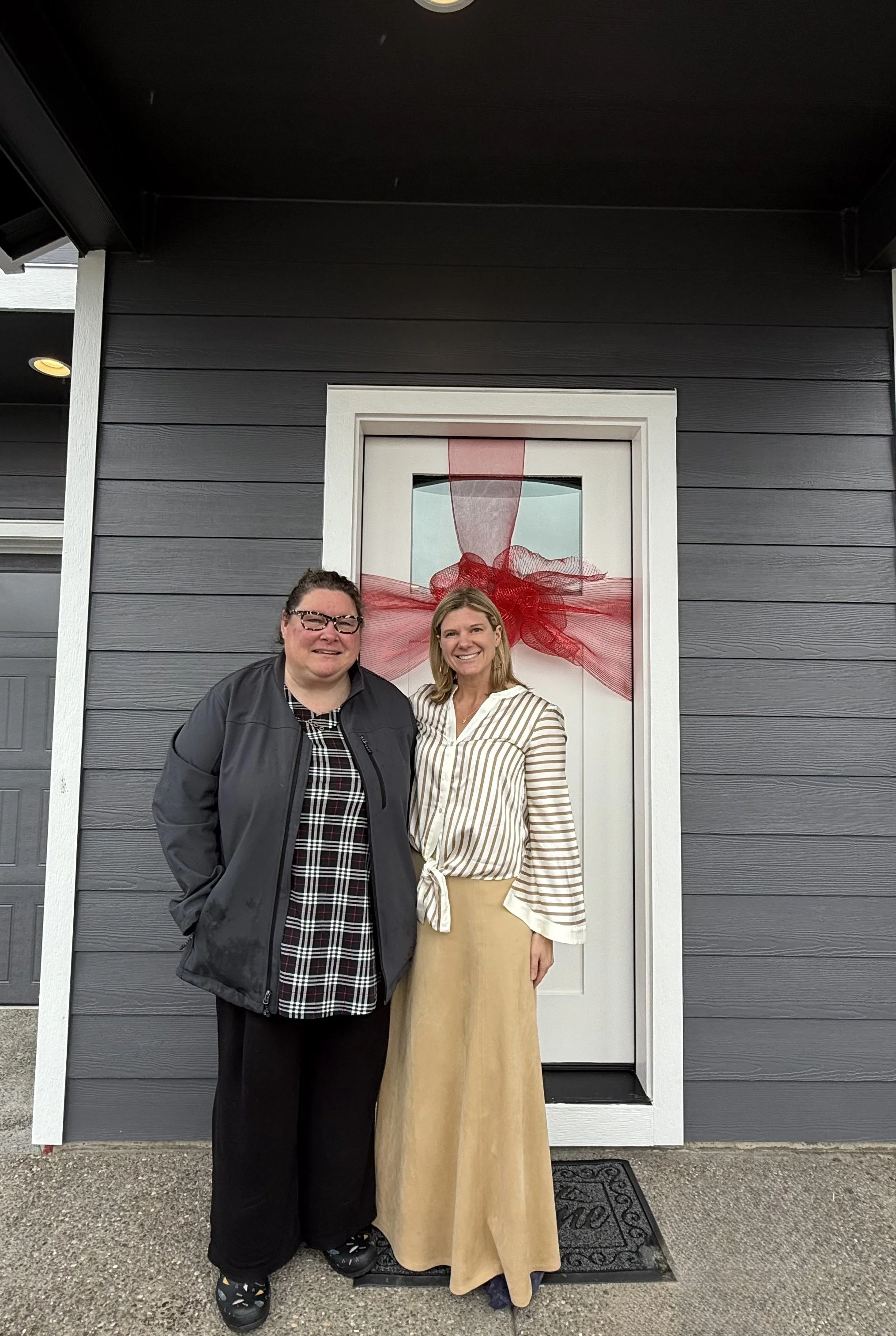 Rhonda Riley and buyer in Portland Oregon on a key day