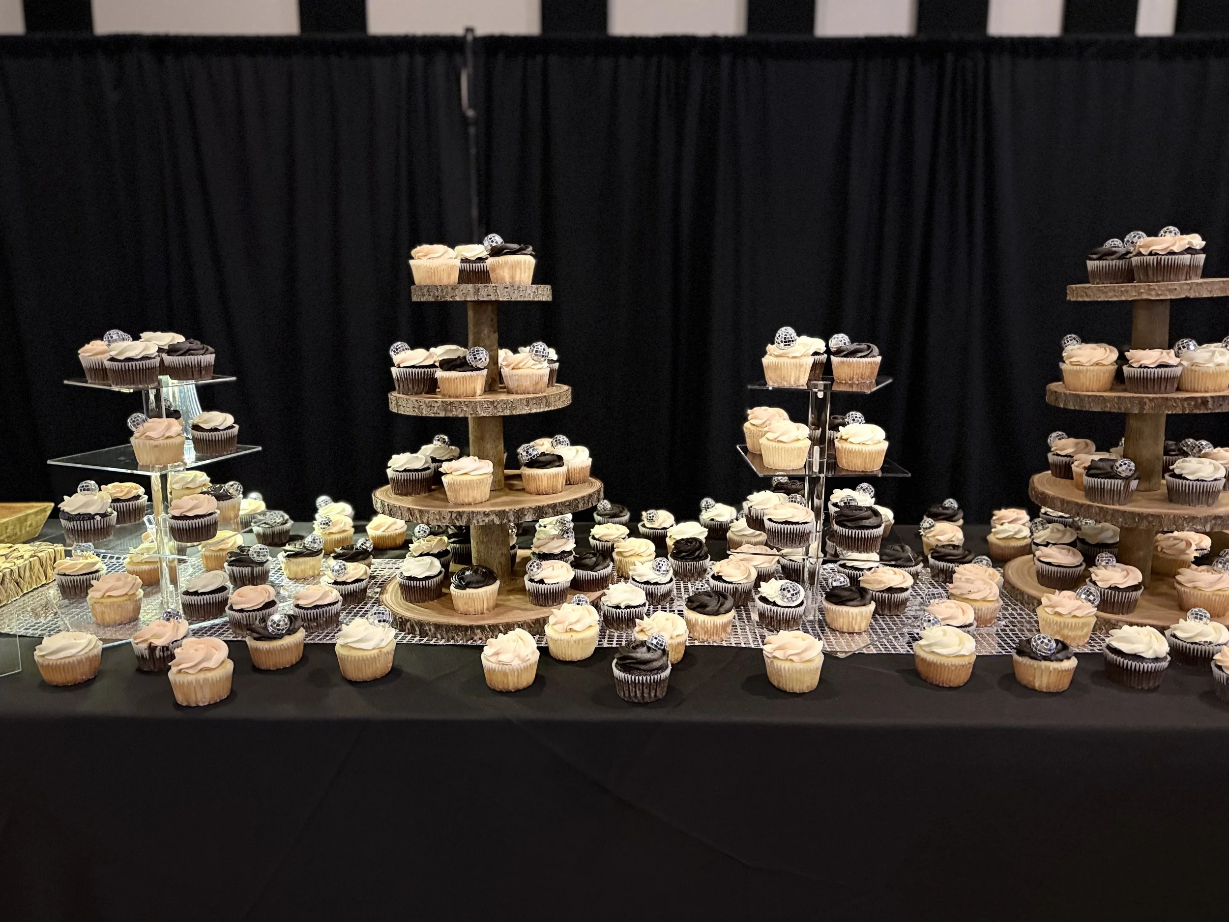 Tables and ballroom decor at Young Life Father Daughter Dance, Portland, OR, creating a fun cowboy-themed atmosphere