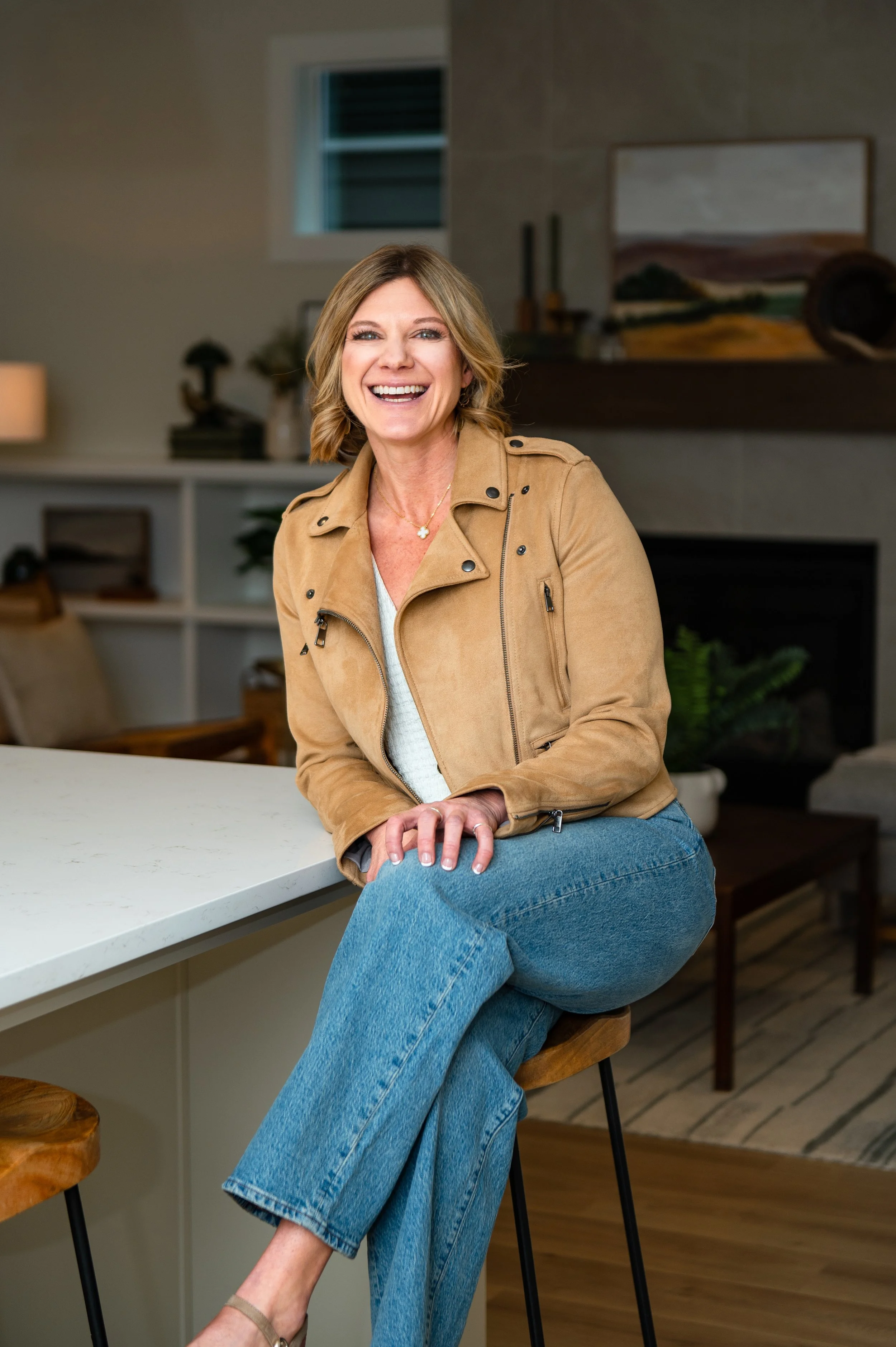 Real Estate Agent smiling in a house in Beaverton