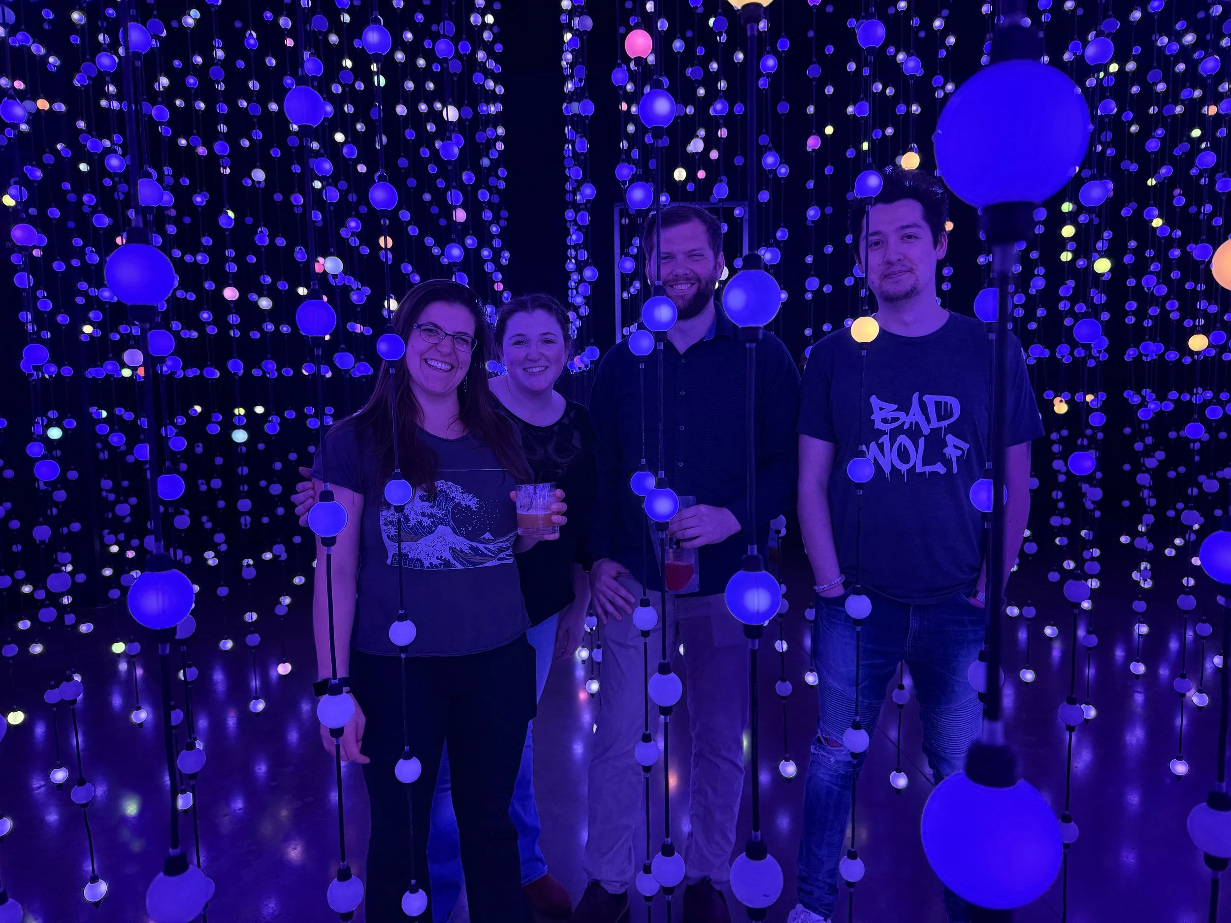 Friends and clients having fun together during Hopscotch VIP experience in Portland, OR