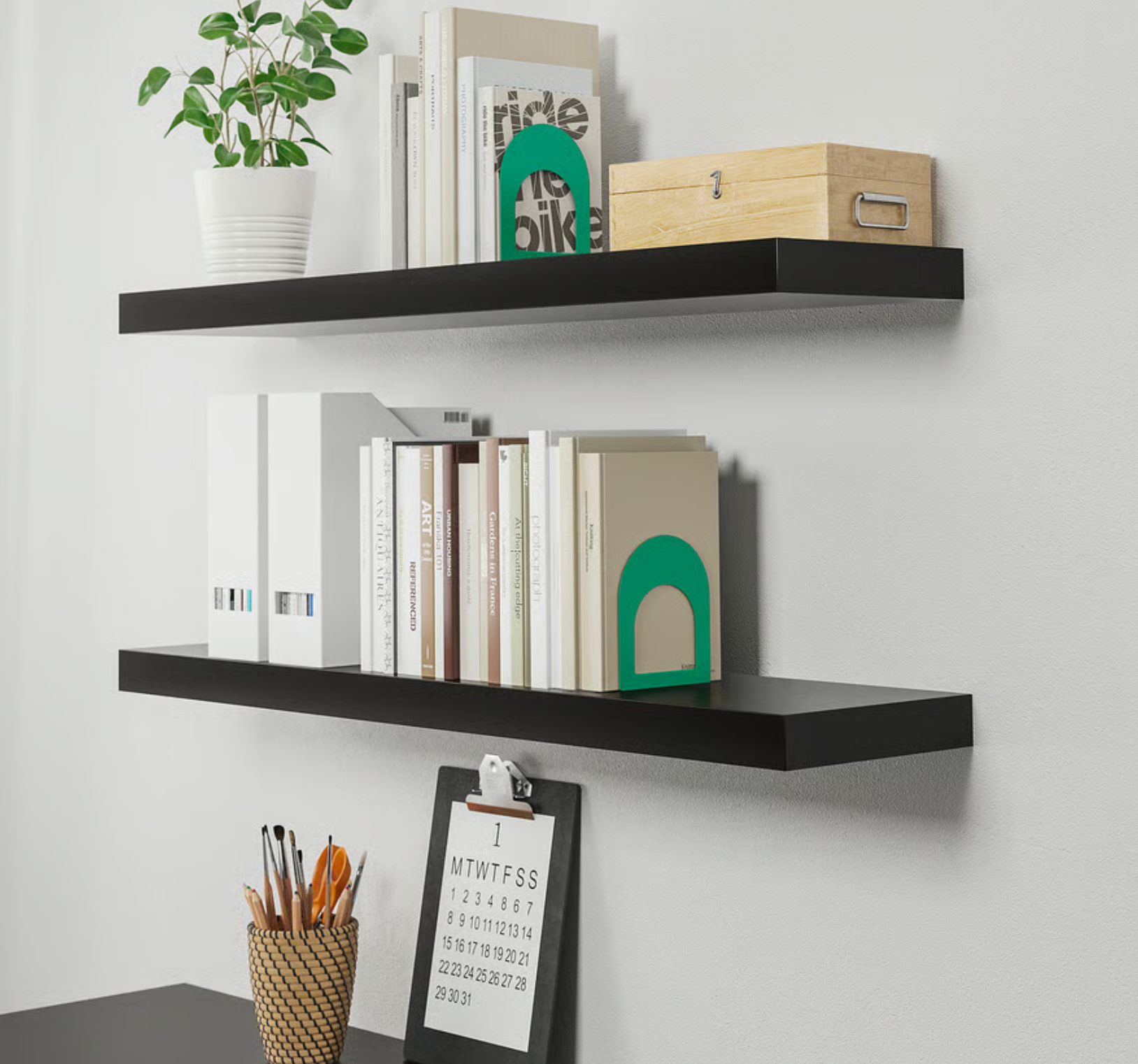 Wall shelves | black-brown