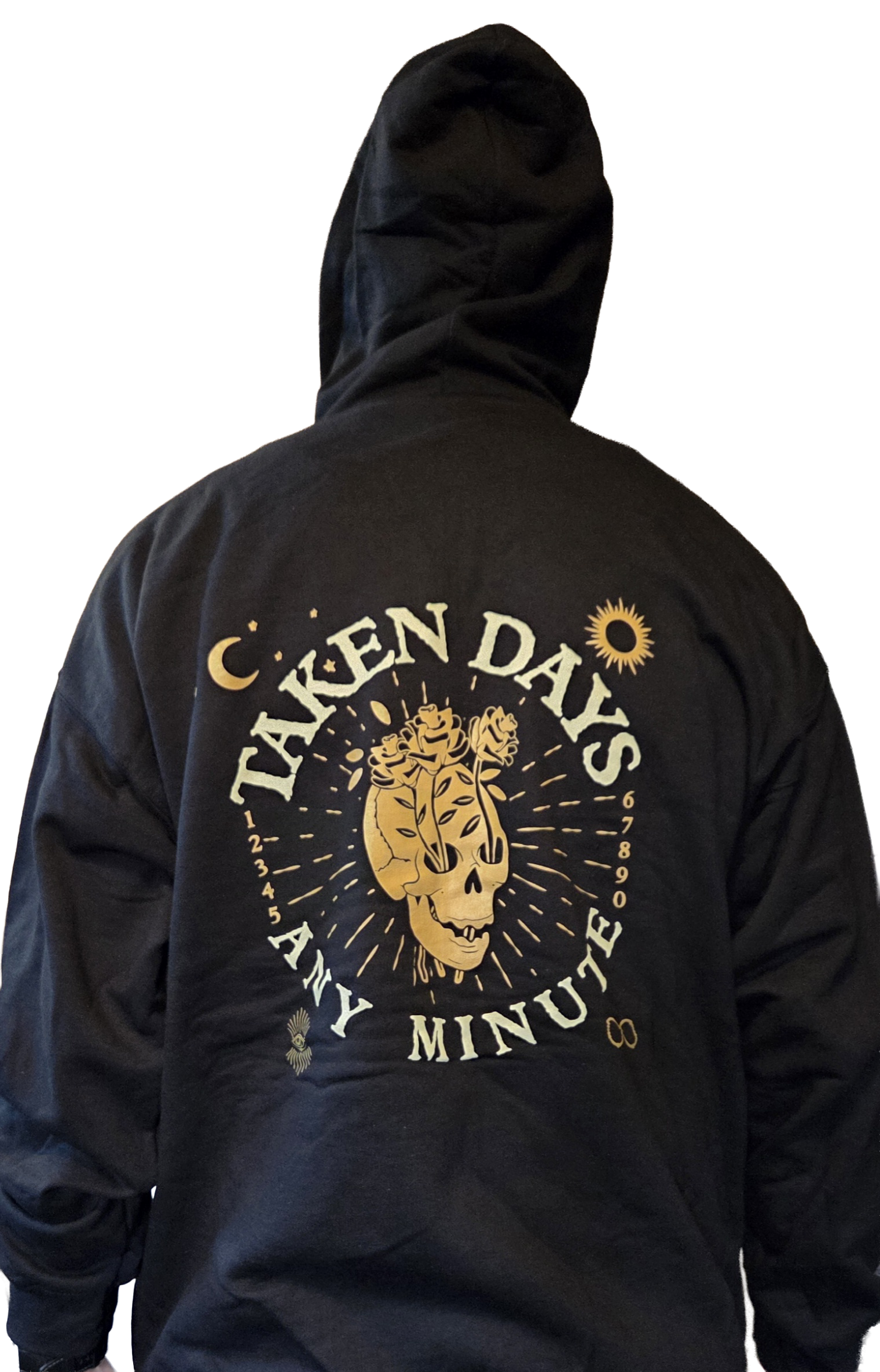 Taken Days ZipUp Hoodie Back.png