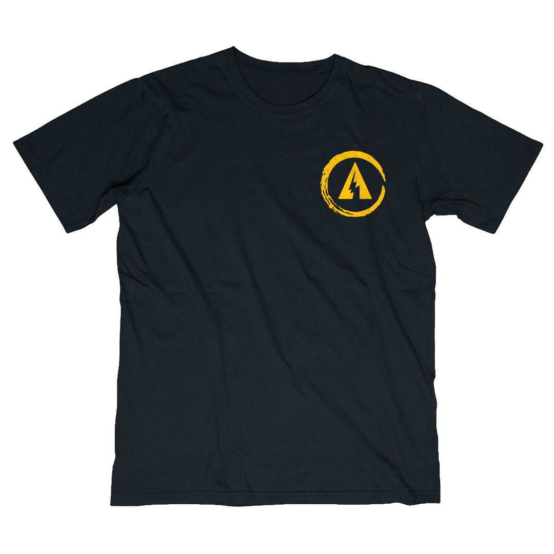 Chaser Core Values T-Shirt Front with Chaser Logo on Left Breast