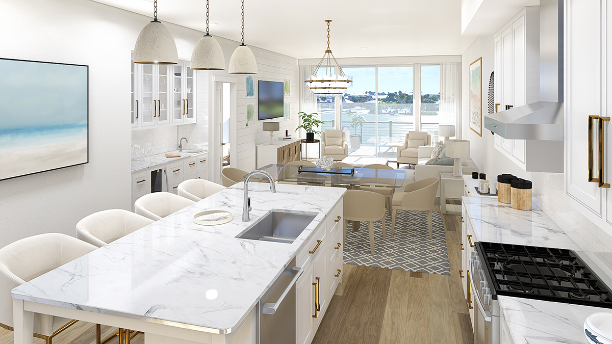 Photorealistic 3D rendering of interior