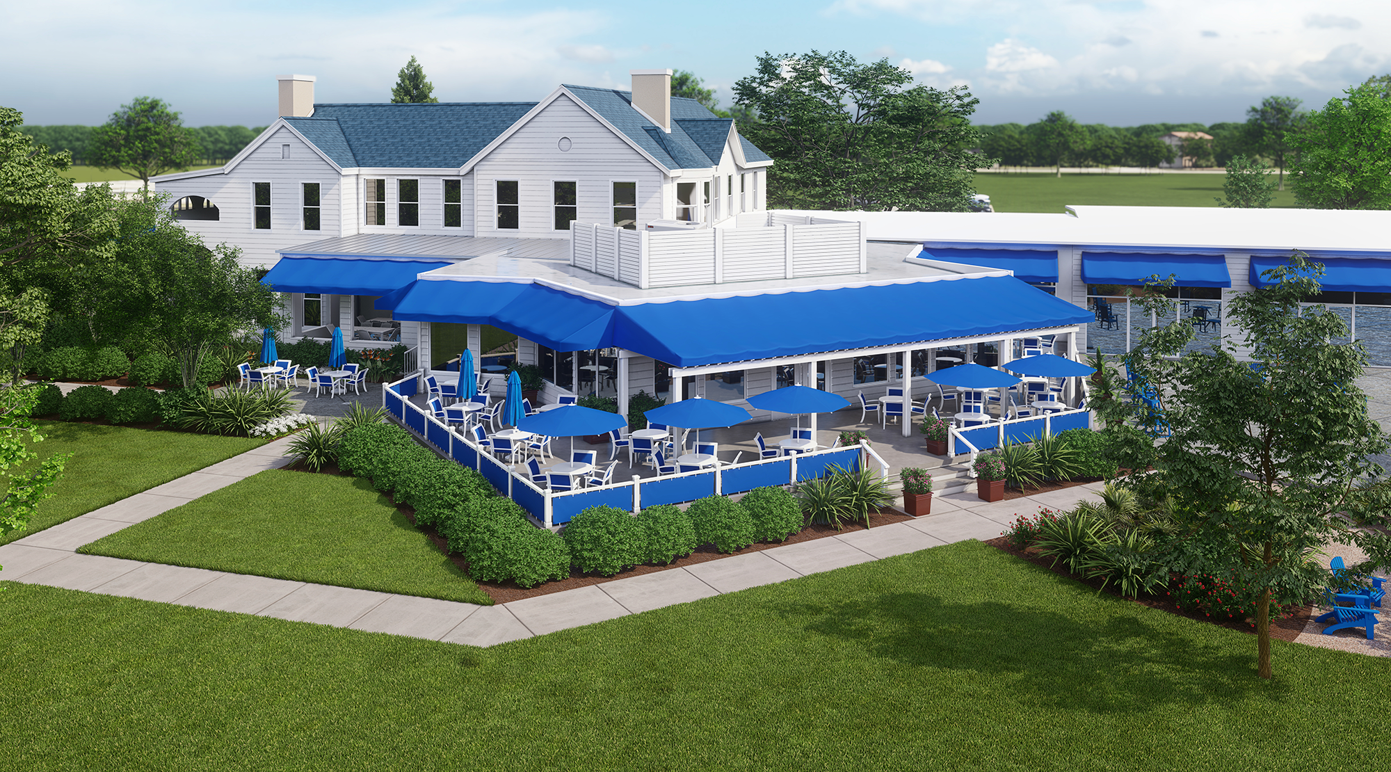 Photorealistic 3D architectural rendering 