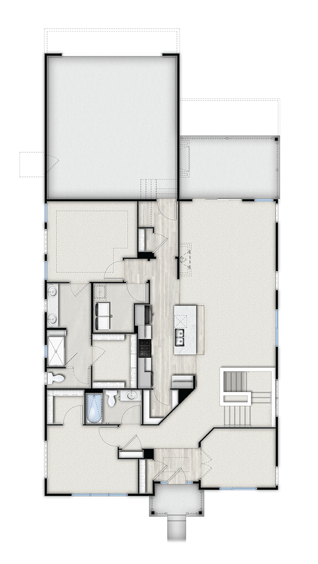 2D floor plan rendering
