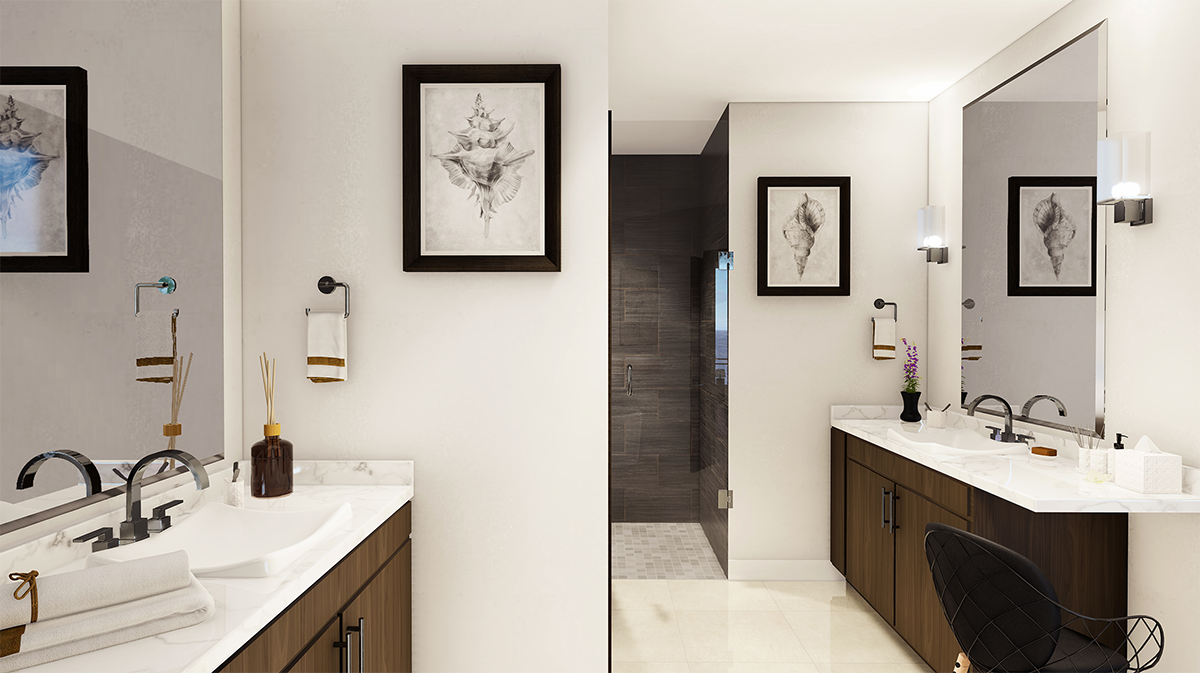 Photorealistic 3D rendering of interior