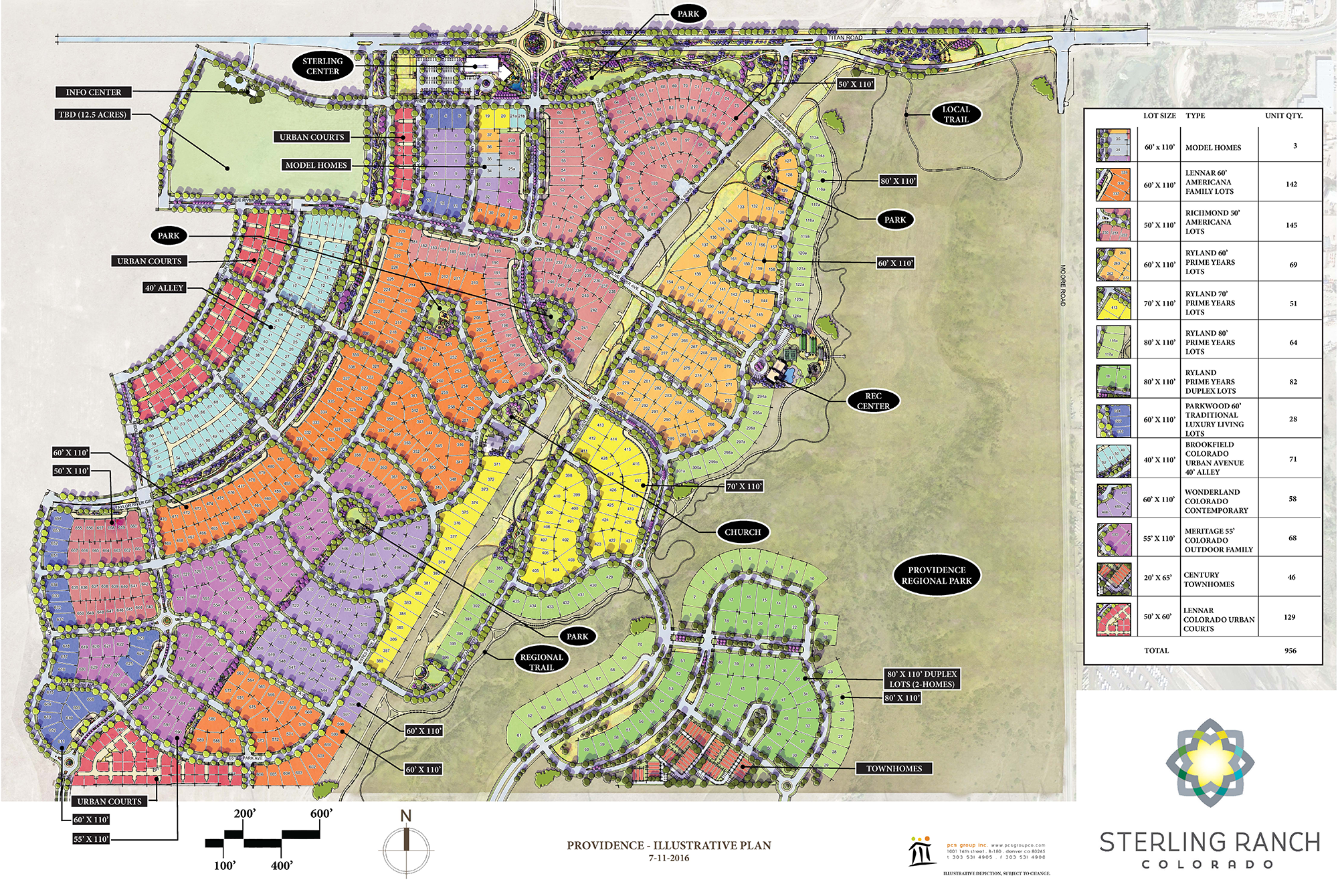 Sterling Ranch Providence site plan rendering