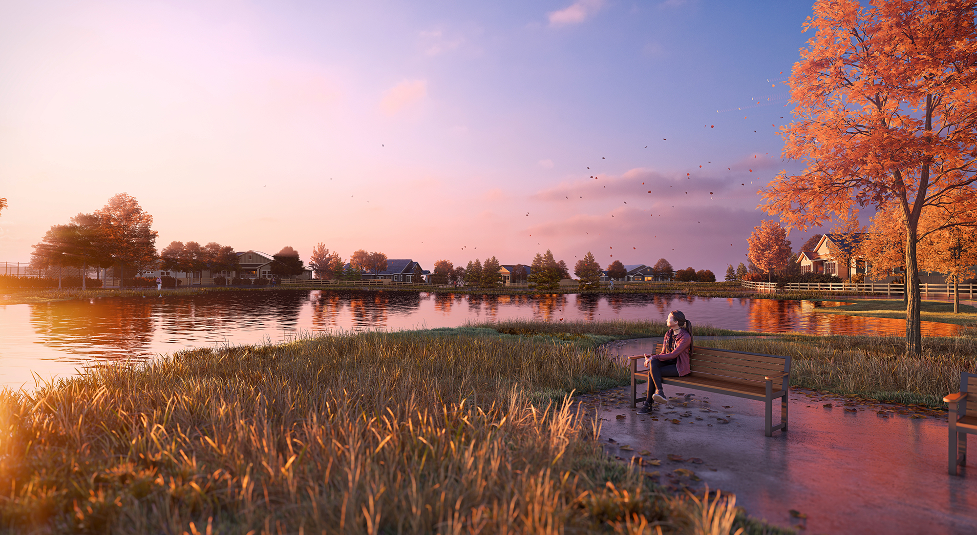 Photorealistic community perspective rendering