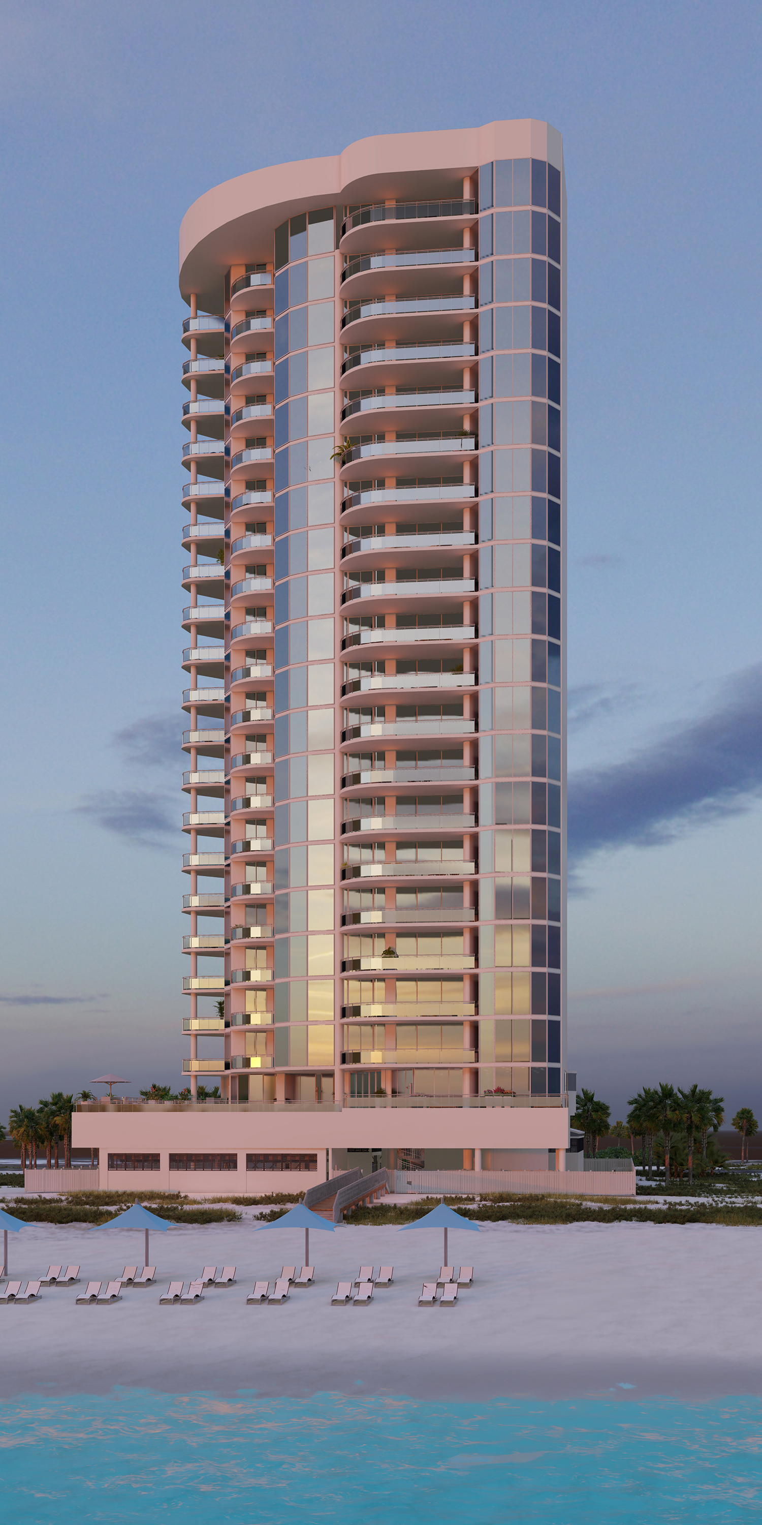 Photorealistic 3D architectural rendering of La Vista