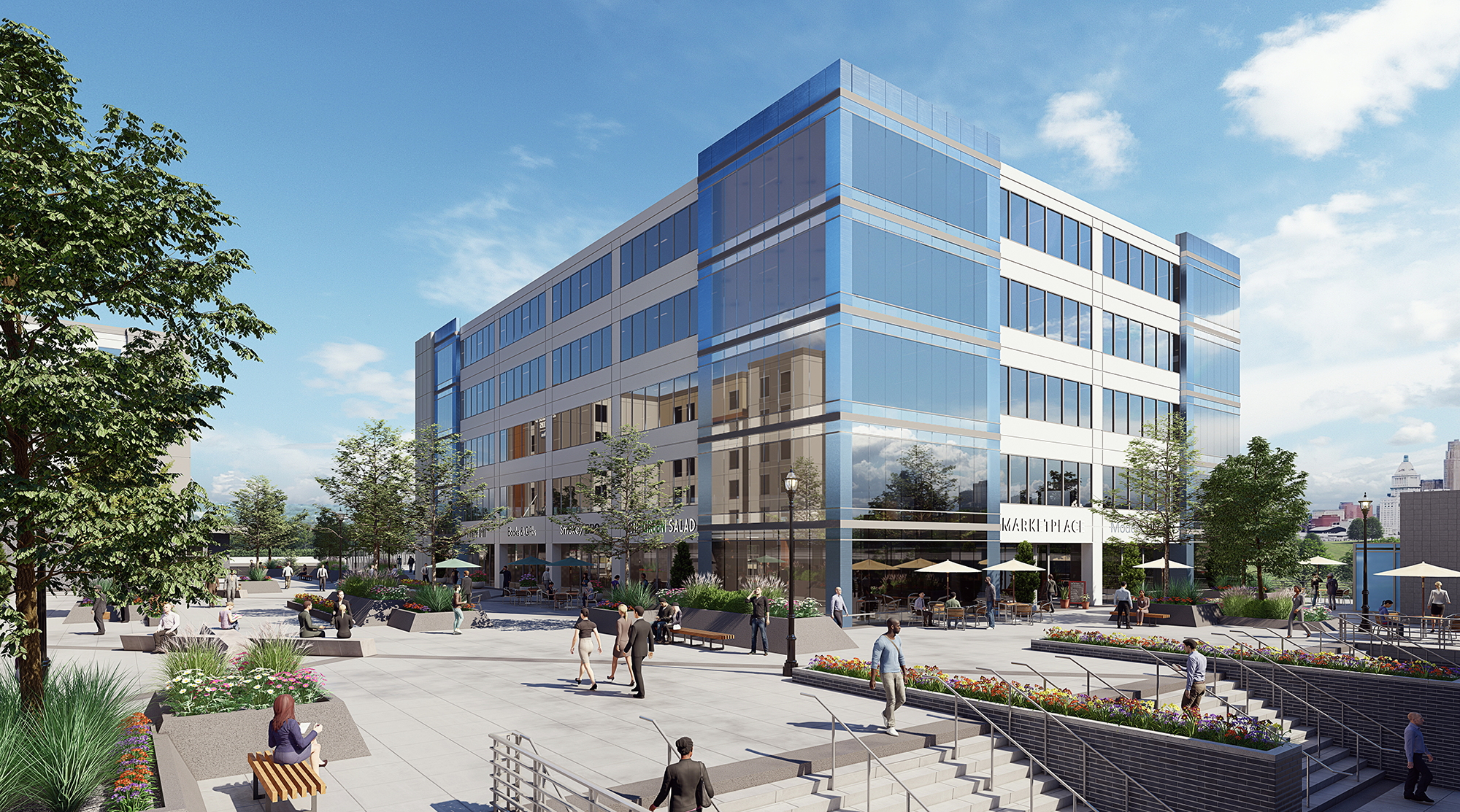 Photorealistic 3D architectural visualization of Ovation