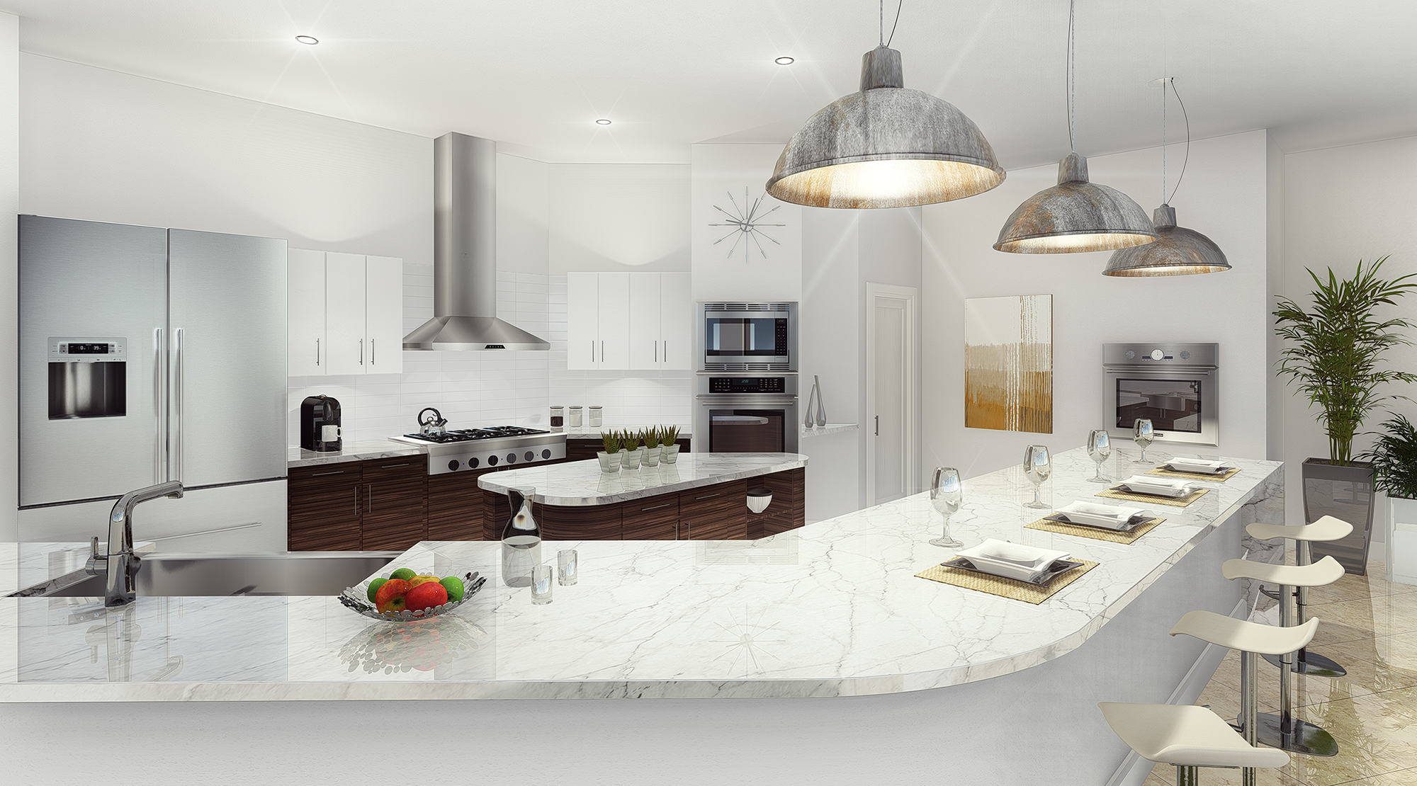 Photorealistic 3D interior rendering