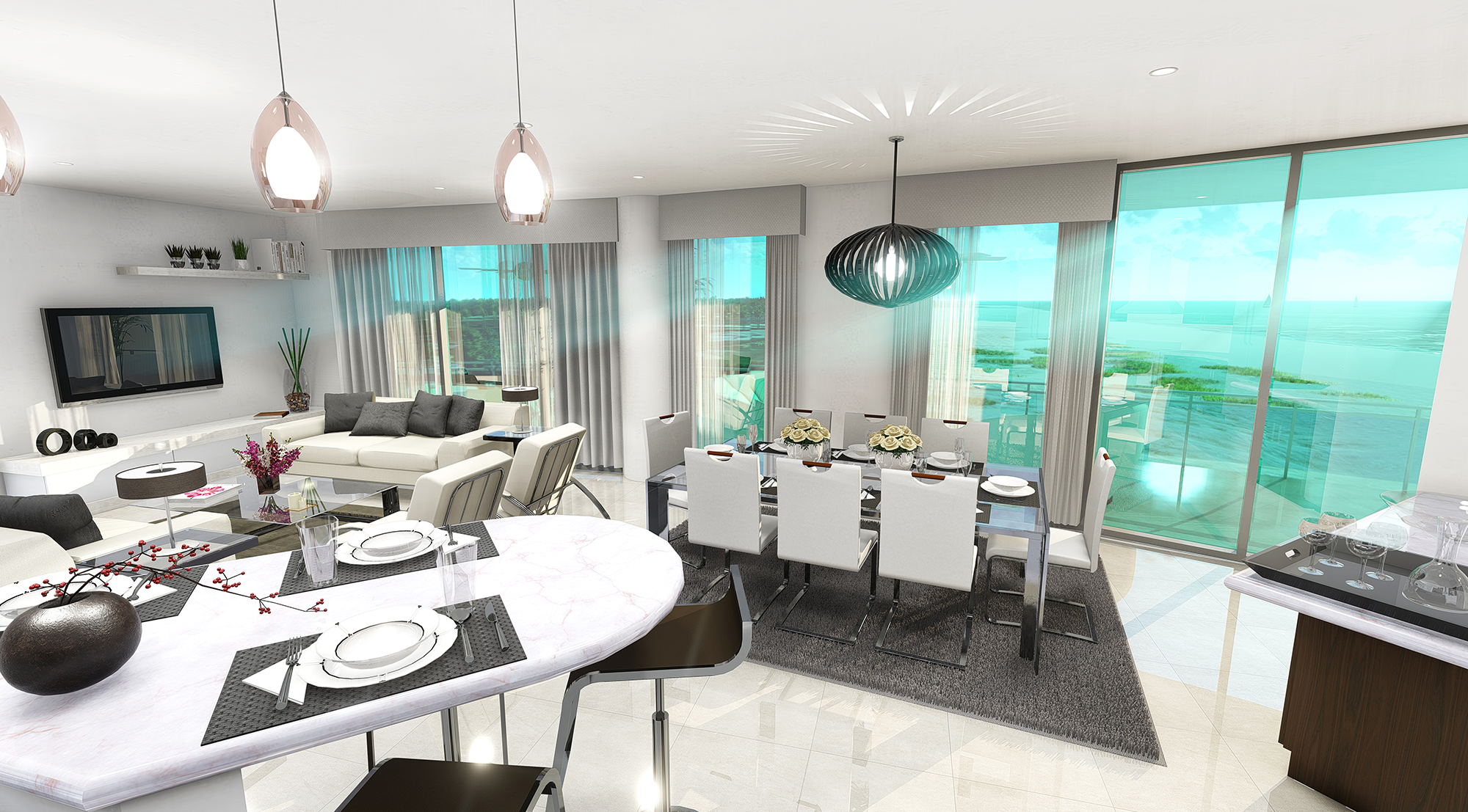 Photorealistic 3D interior rendering