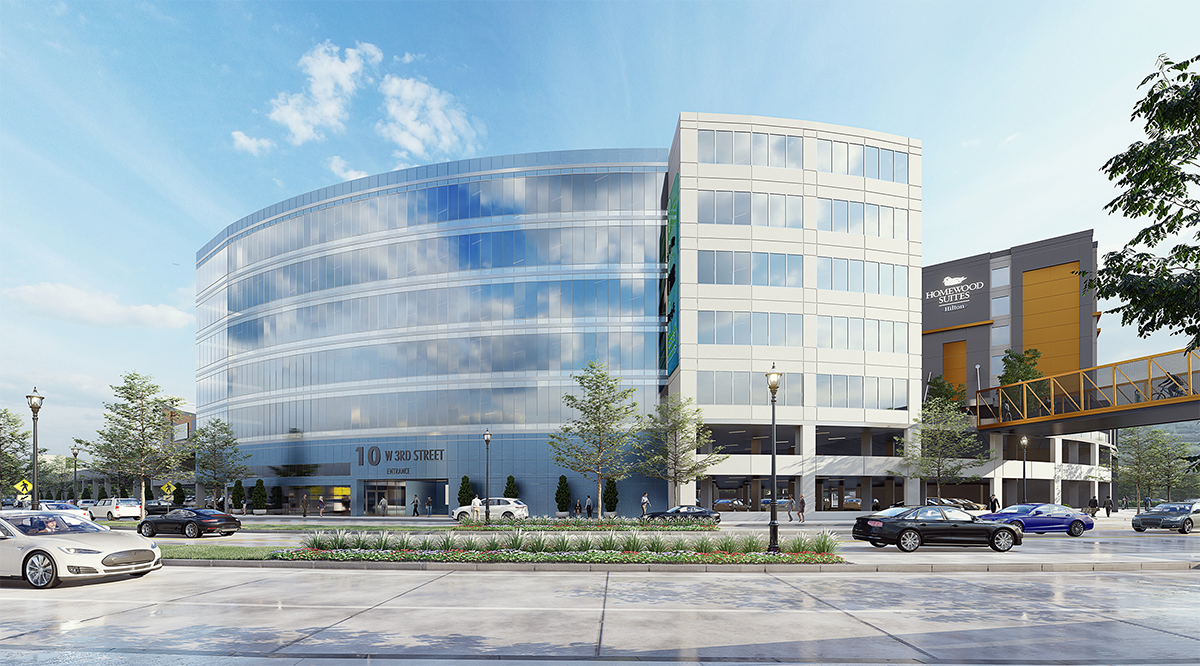 Photorealistic 3D architectural visualization of Ovation