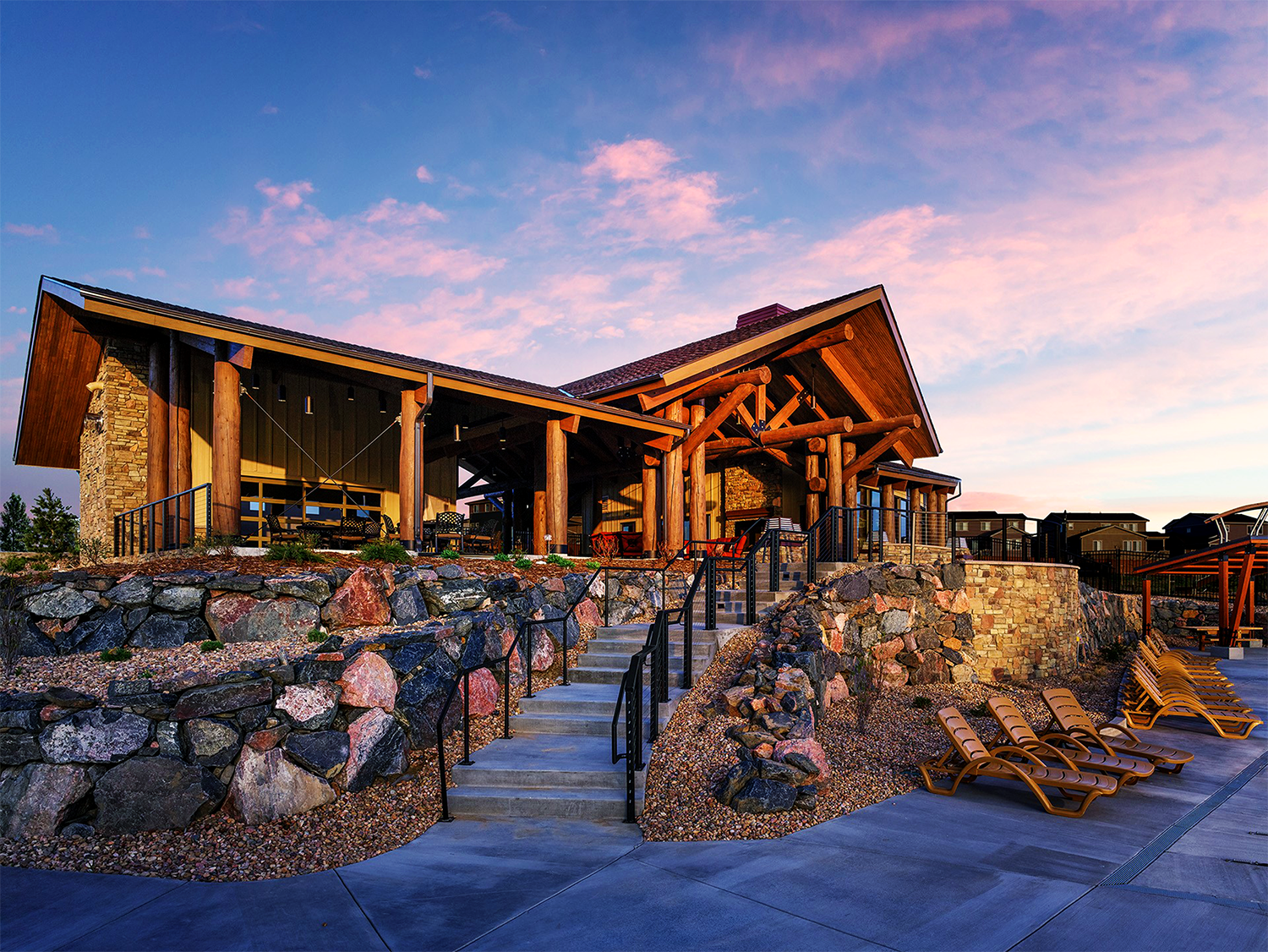 Community Center at Whispering Pines, a master planned community in Aurora, Colorado 