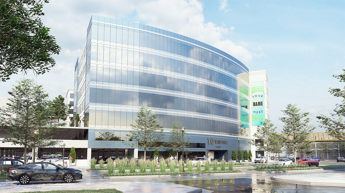 Photorealistic 3D architectural visualization of Ovation