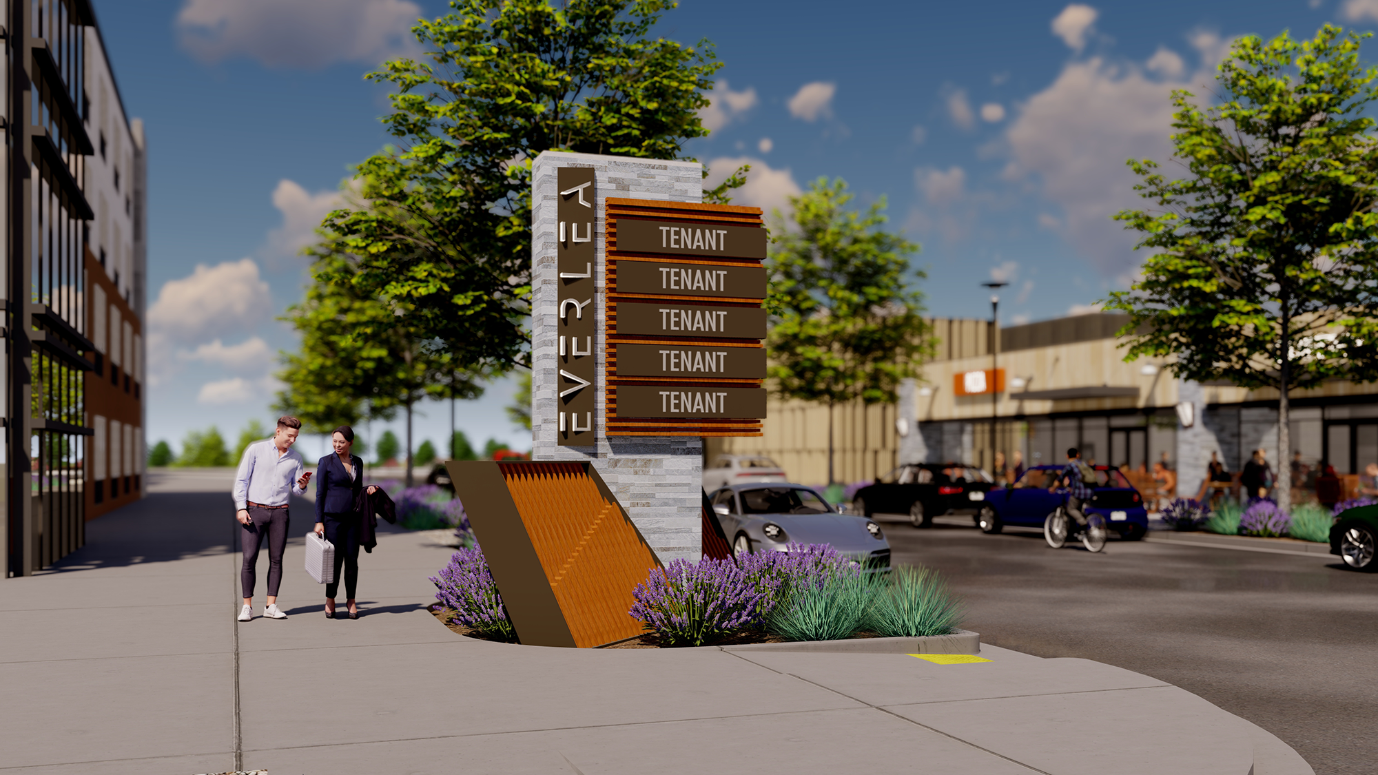 Photorealistic 3D commercial monument rendering