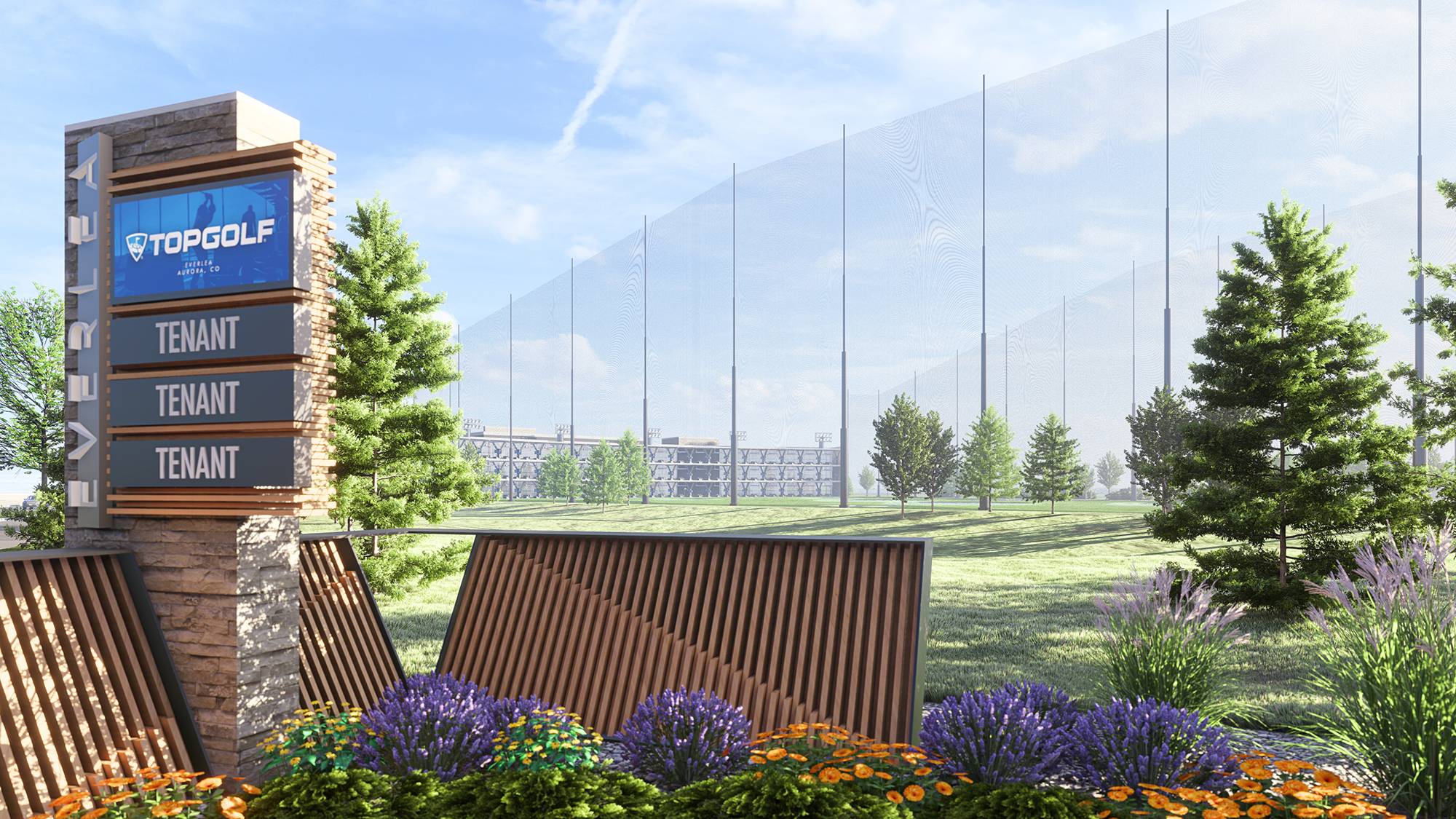Photorealistic 3D commercial monument rendering