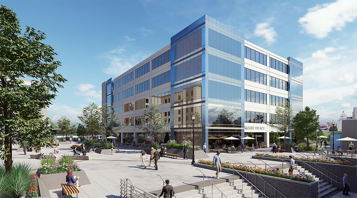 Photorealistic 3D architectural visualization of Ovation