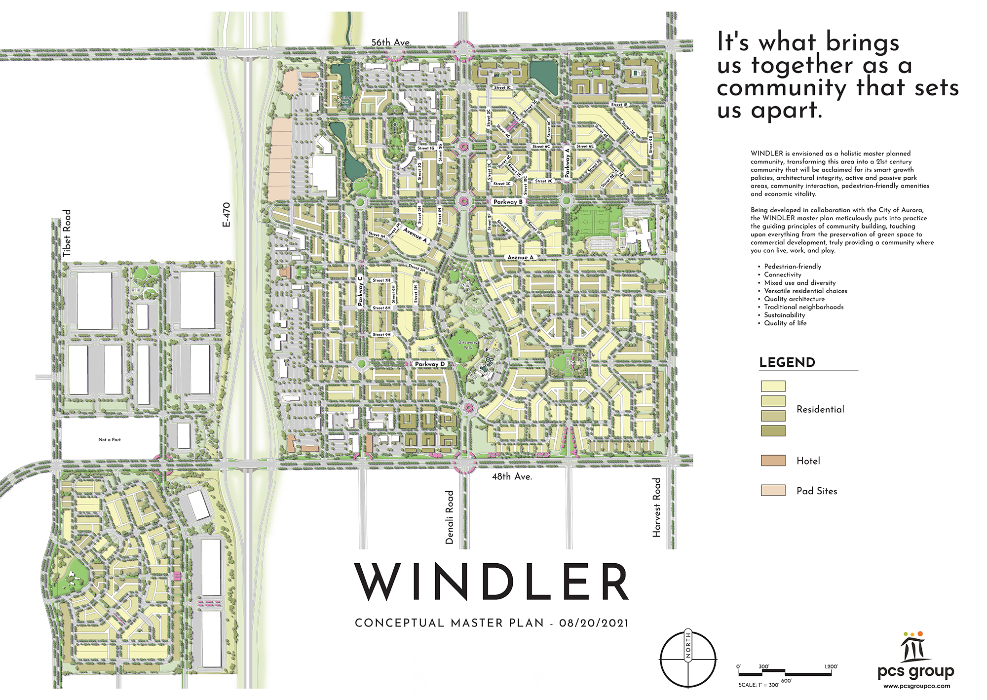 Windler master planned community site plan rendering