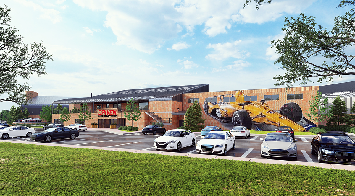 Photorealistic 3D architectural visualization of Drive Concept