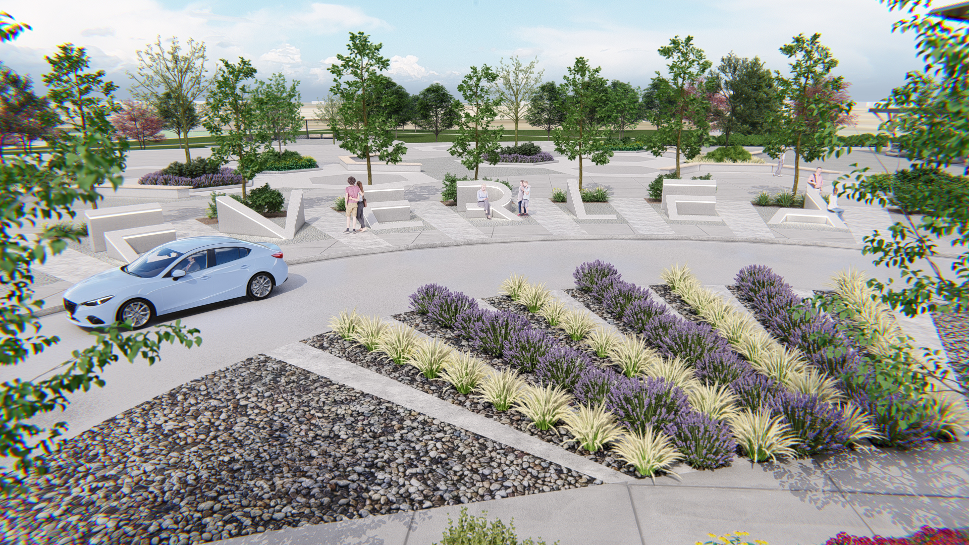 Photorealistic 3D entry feature rendering