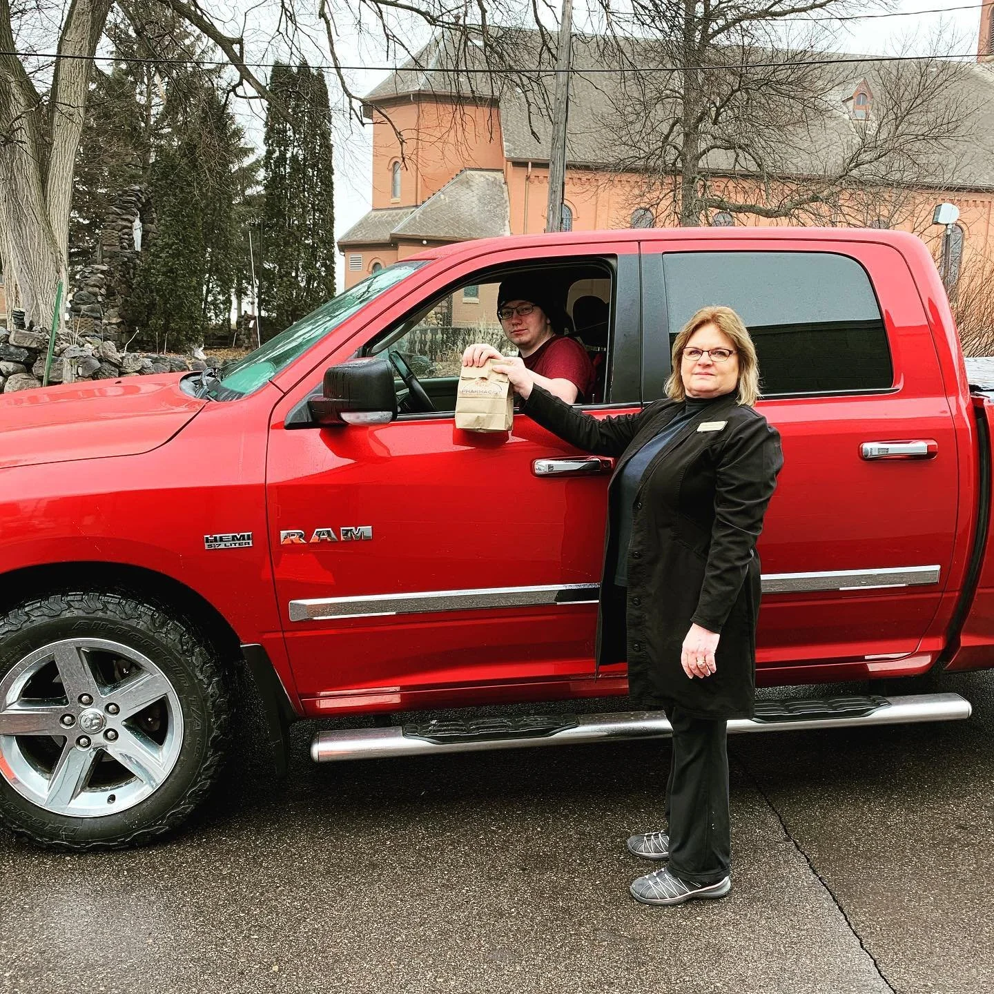 Keaveny Drug Winsted Drive Thru is OPEN. Look for the orange cone behind the store. Call ahead for prescriptions and anything else you need. 320-485-2555