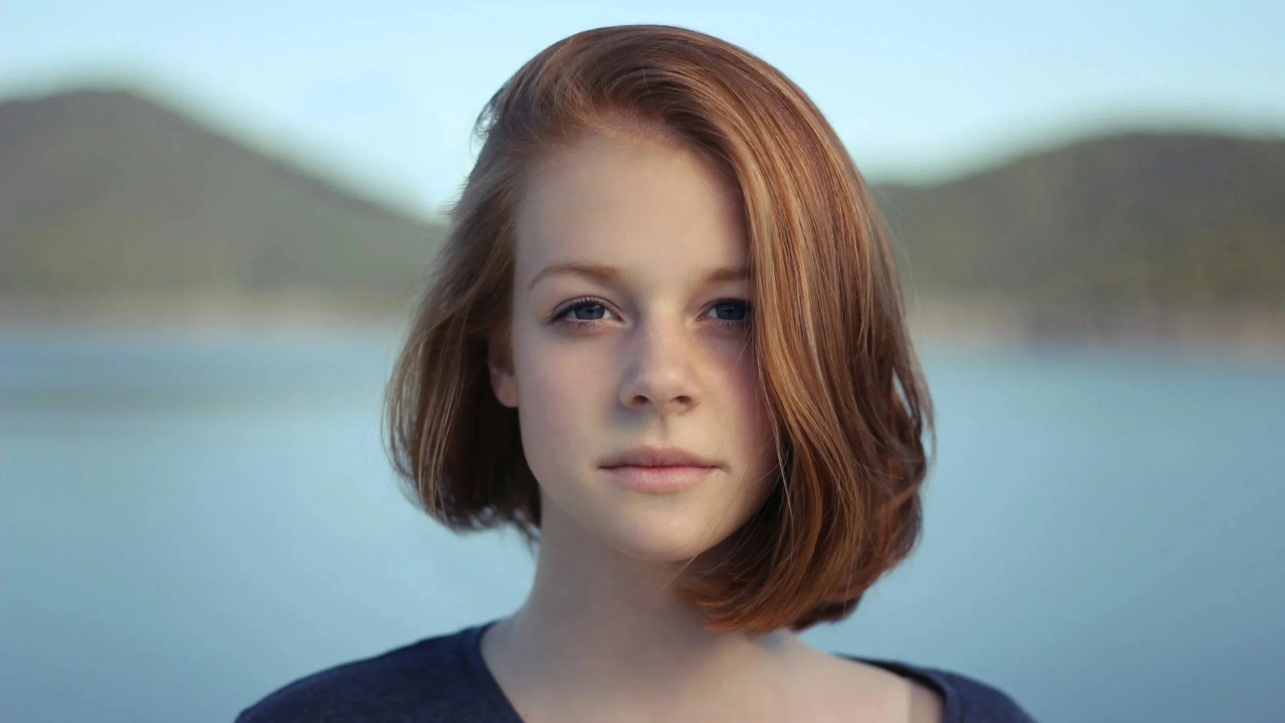 A portrait of a young woman with adult ADHD