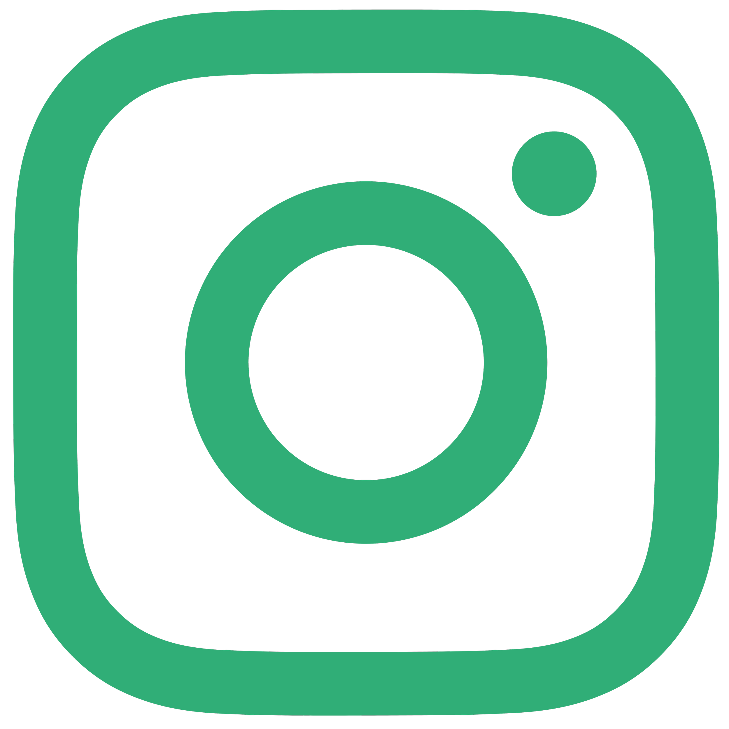 Instagram logo in black and green.