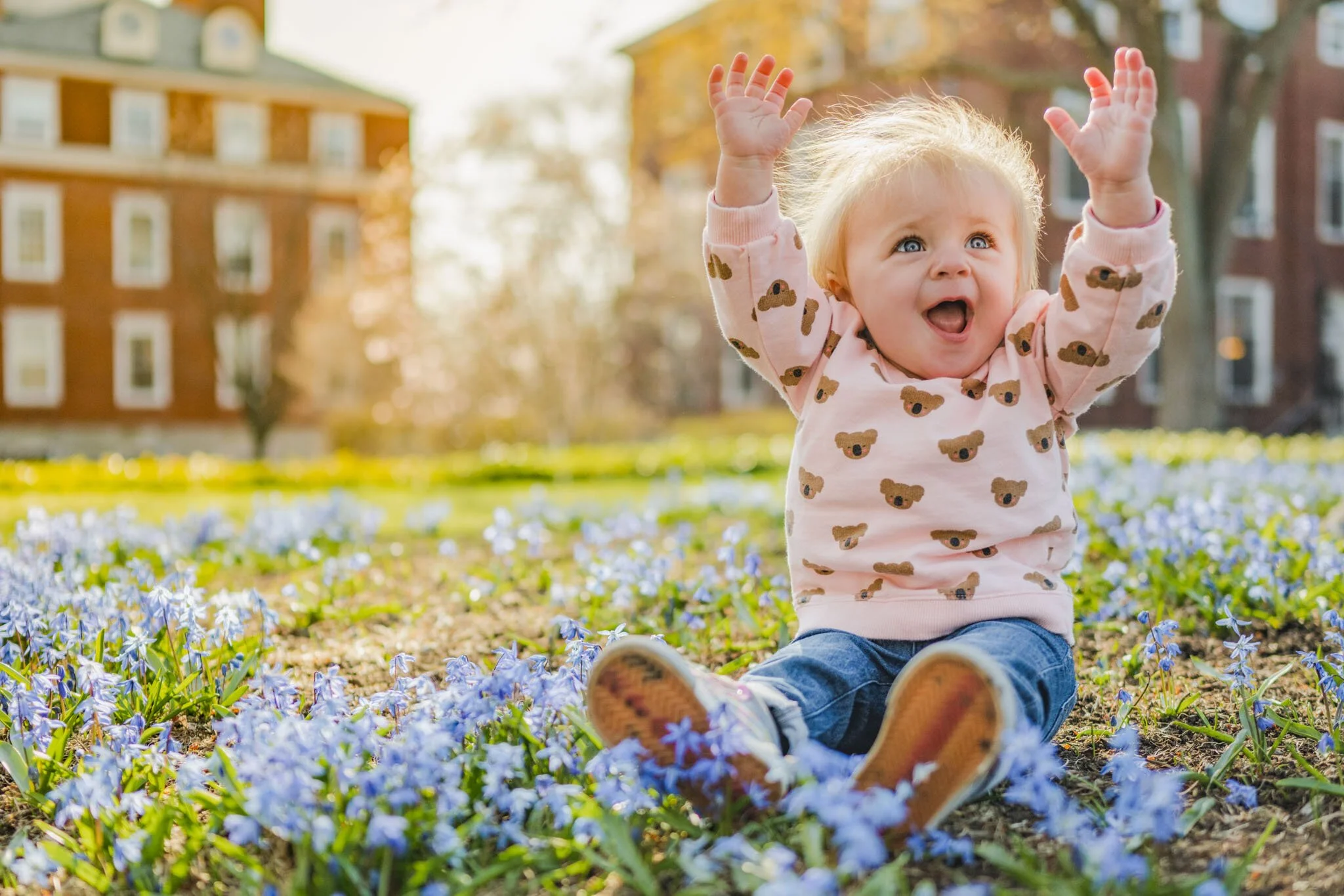 Family: Sweet Easter Session at Harvard's Sunken Garden