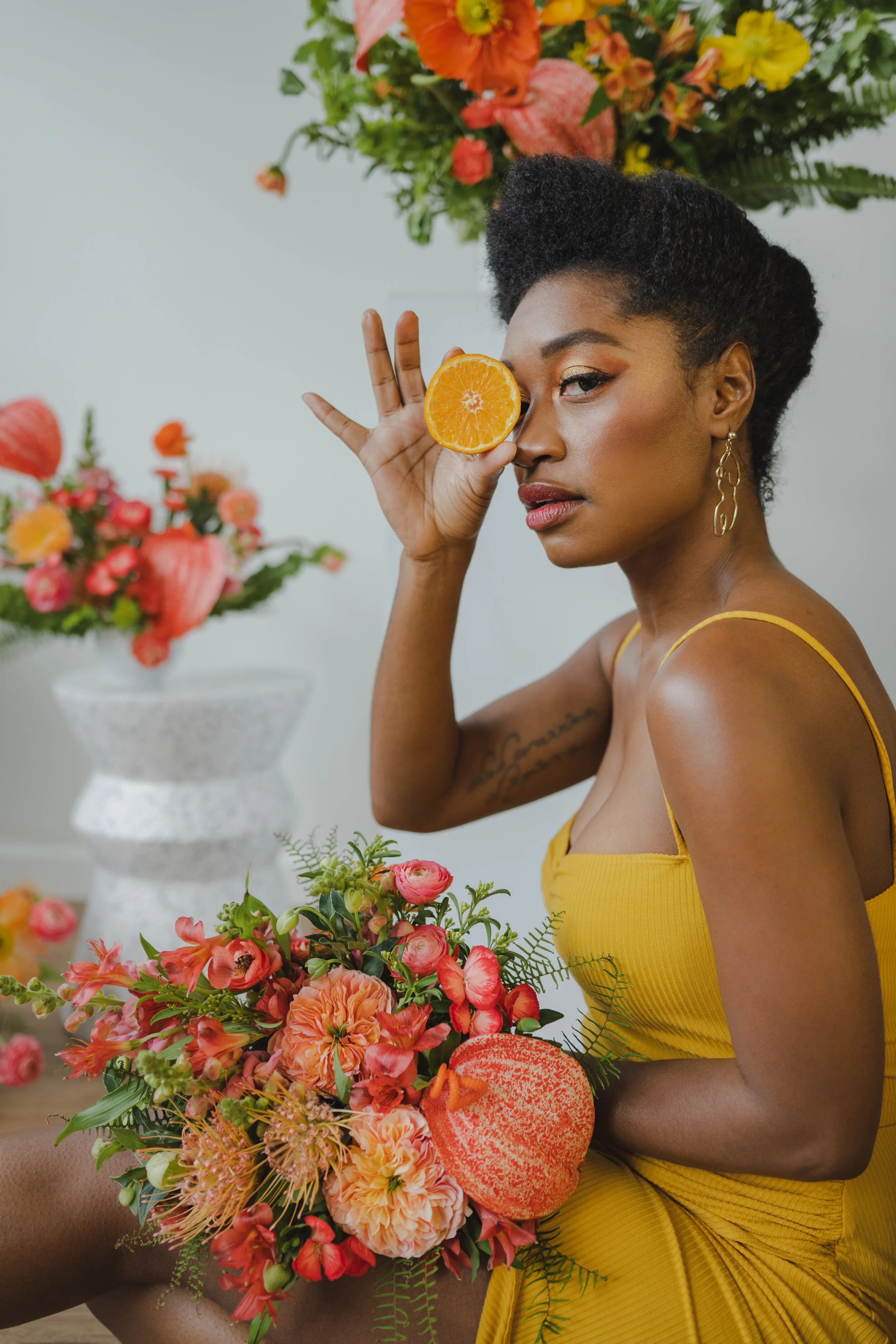 Editorial: Juicy Spring Elopement at a Flower Shop