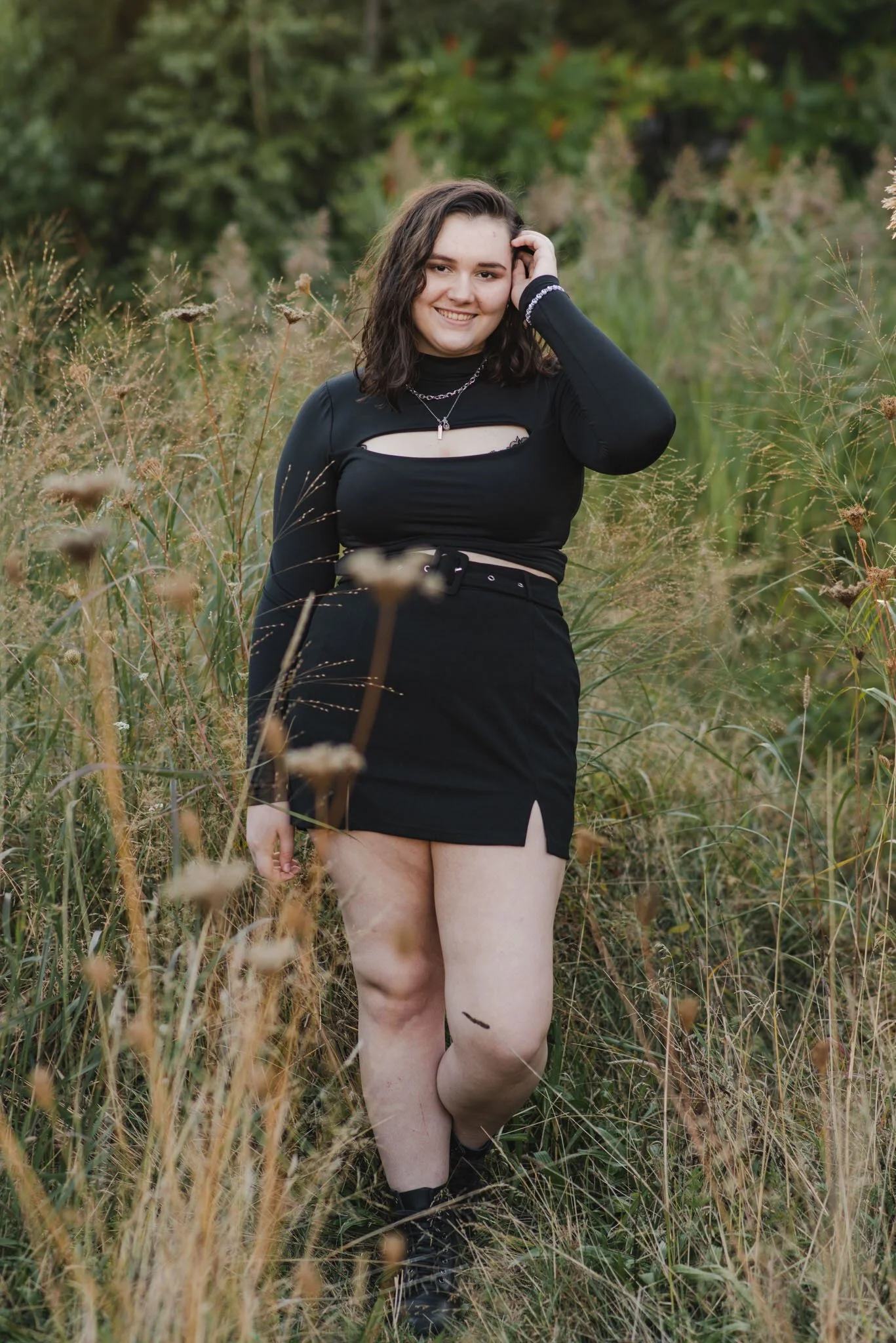Portrait: Edgy Senior Session at Quincy Quarries
