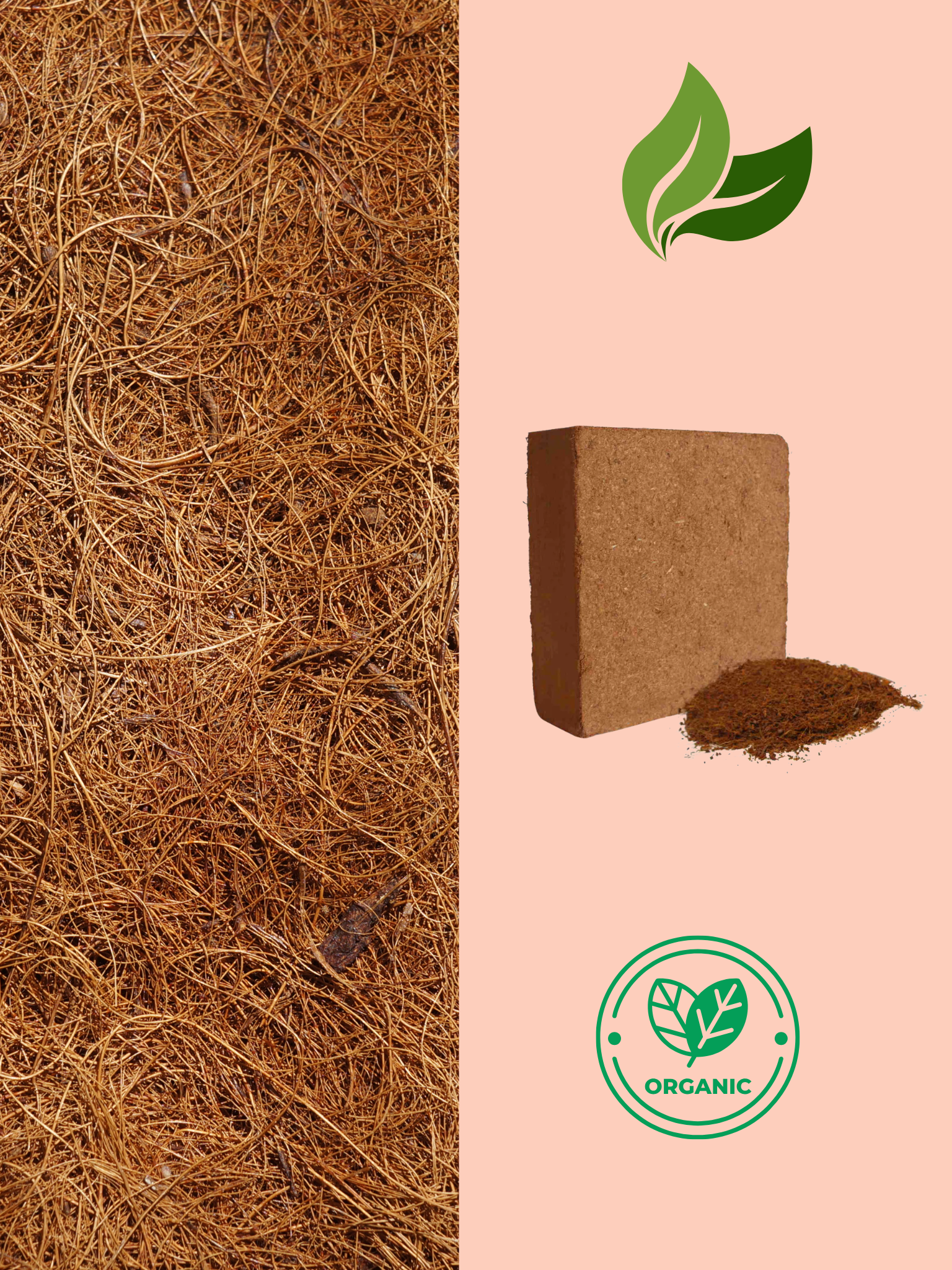 Coco Coir Organic Compost Block