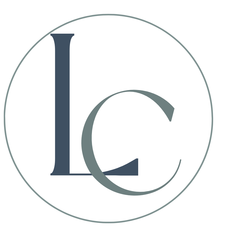 A logo with the letters L and C in a stylized font inside concentric circles.